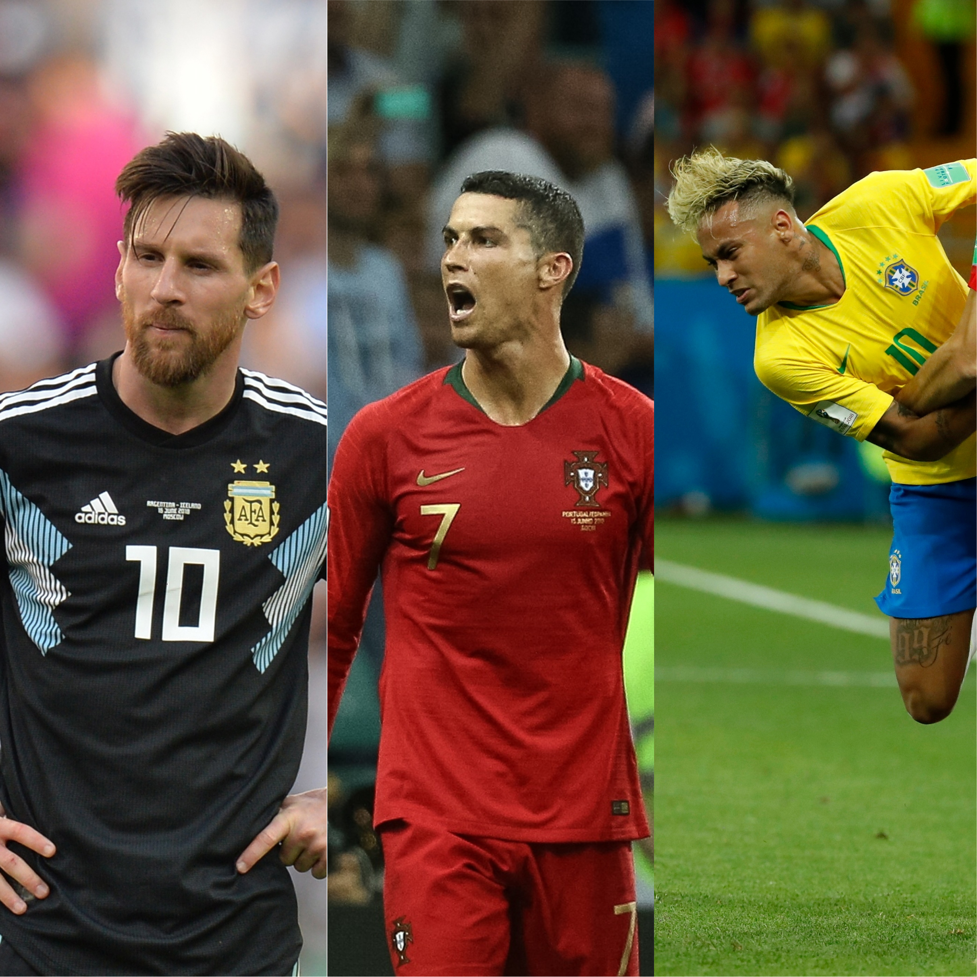 Neymar e Messi tentaram, Ronaldo fez. As estreias dos melhores do Mundo na Rússia