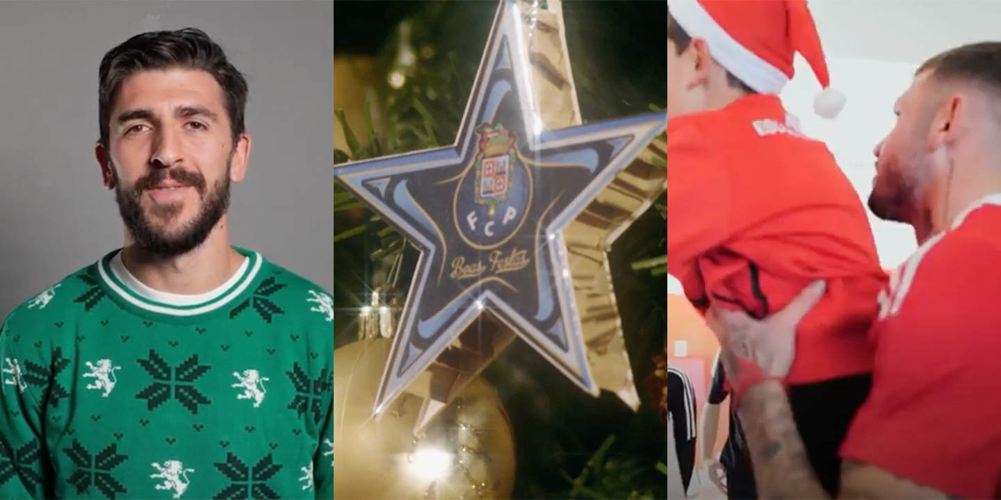 A magia do Natal, de todas as cores e para todos os adeptos. Os vídeos dos clubes portugueses