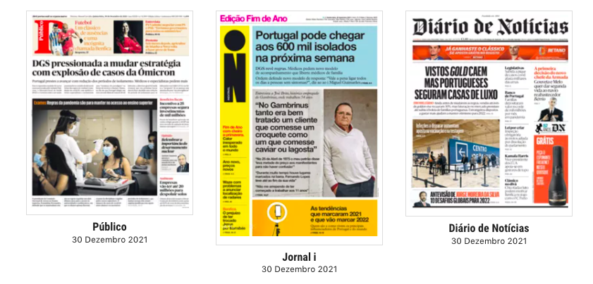 Revista de imprensa: A explosão de casos da Ómicron e a aposta na vacinação e na testagem
