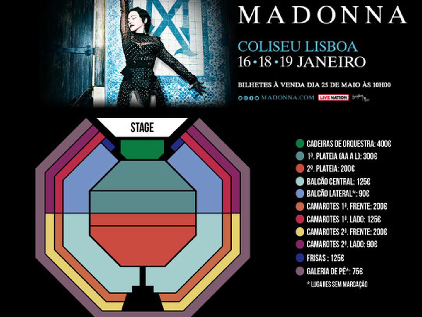 Madonna em Lisboa: Os bilhetes estão à venda hoje. E é isto que precisa de saber