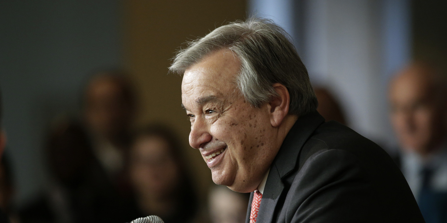 “Humildade” e “gratidão”, as palavras escolhidas por Guterres