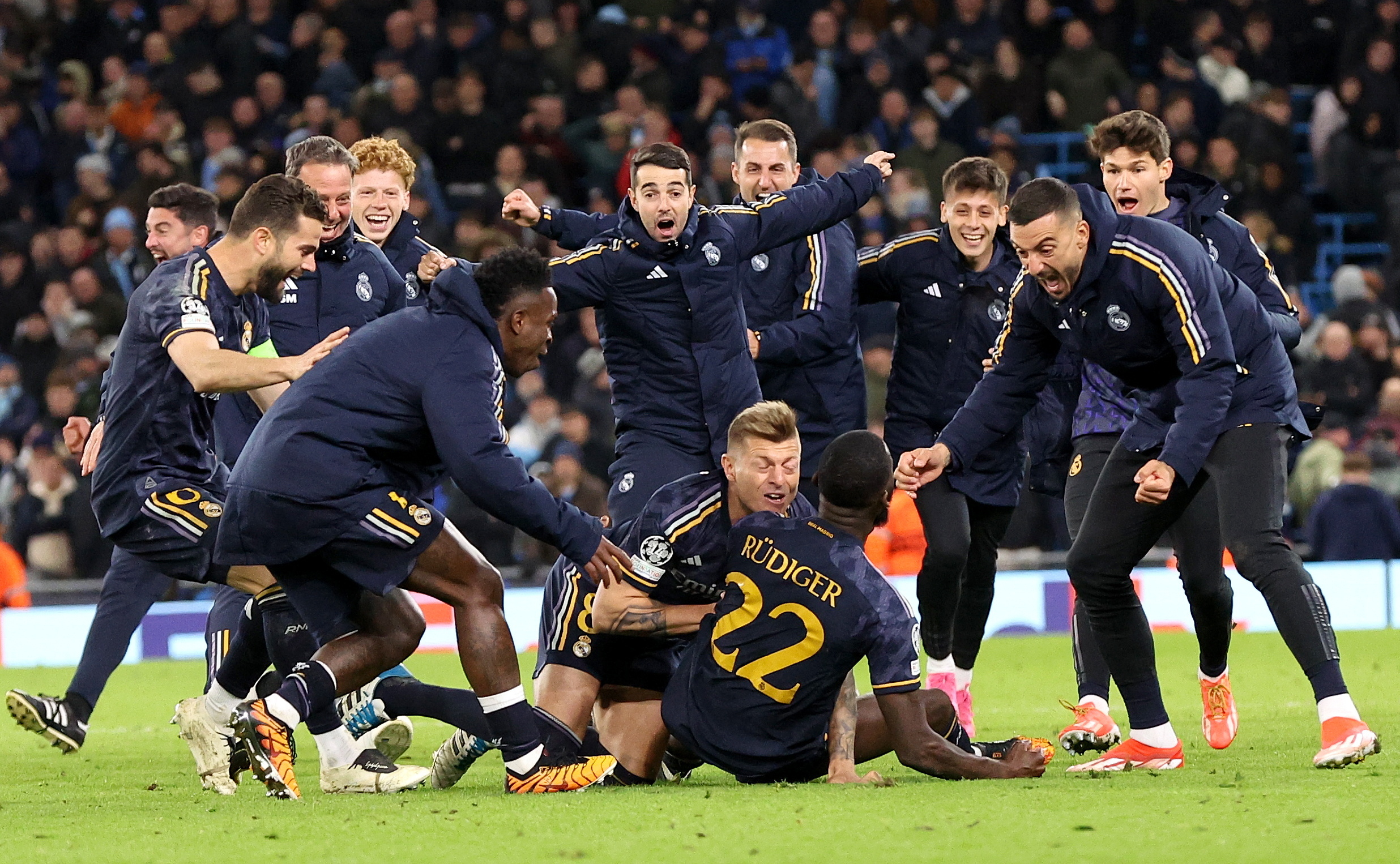 Campeão Manchester City eliminado nos penáltis pelo Real Madrid