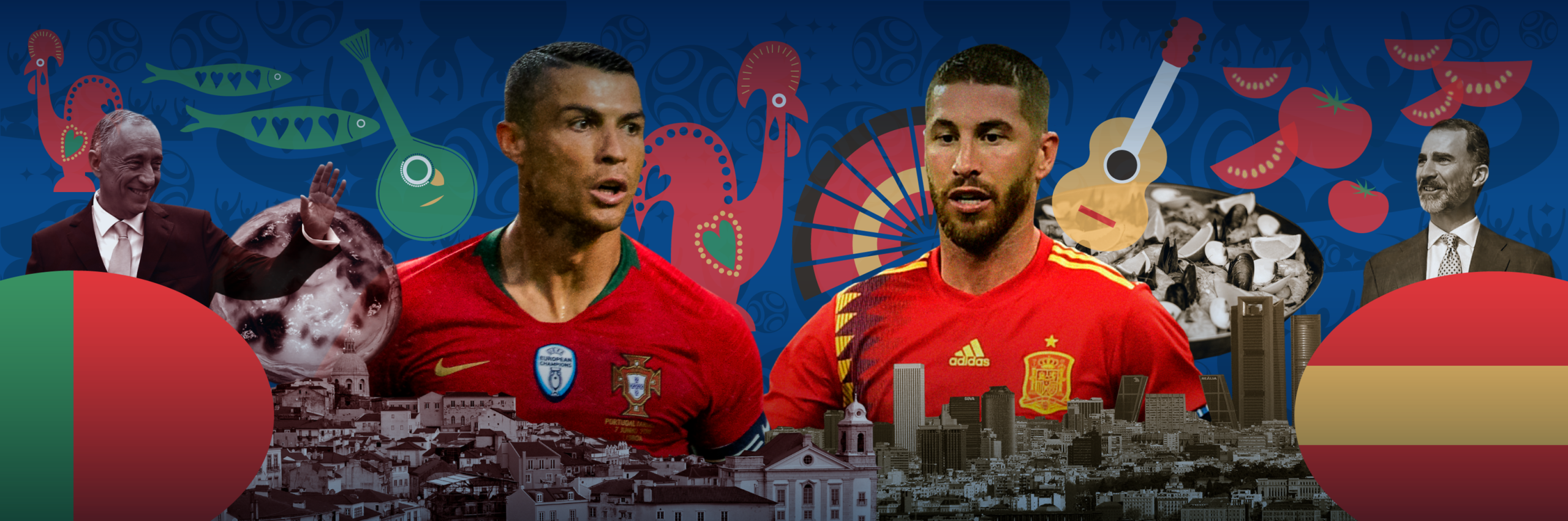 Num jogo de superação, Ronaldo empata Espanha