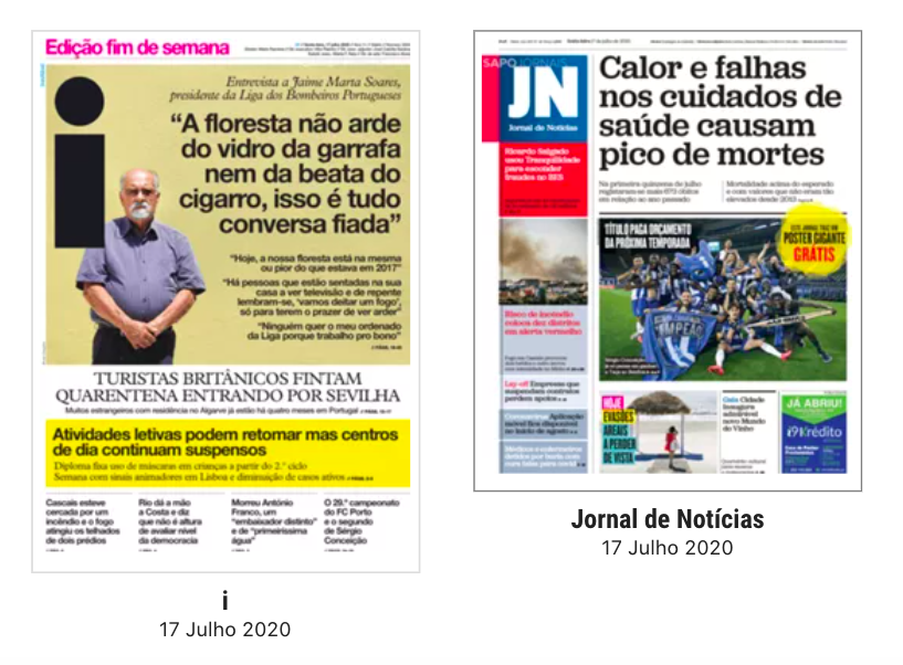Revista de imprensa: Os incêndios, o calor e as falhas nos cuidados de saúde que causam pico de mortes