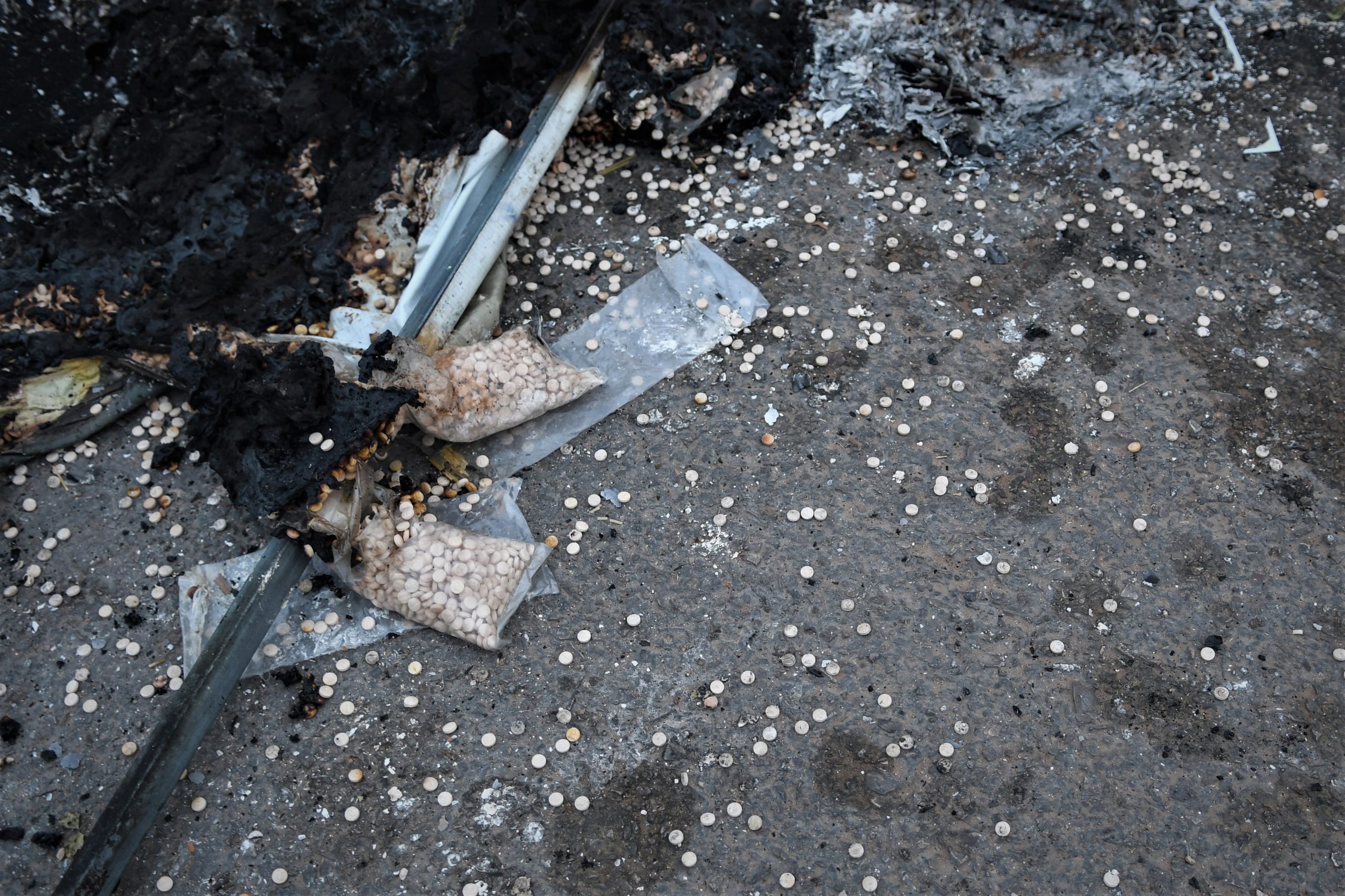 Al Mazzah, Síria, SYRIA - CONFLICT - DRUGS
