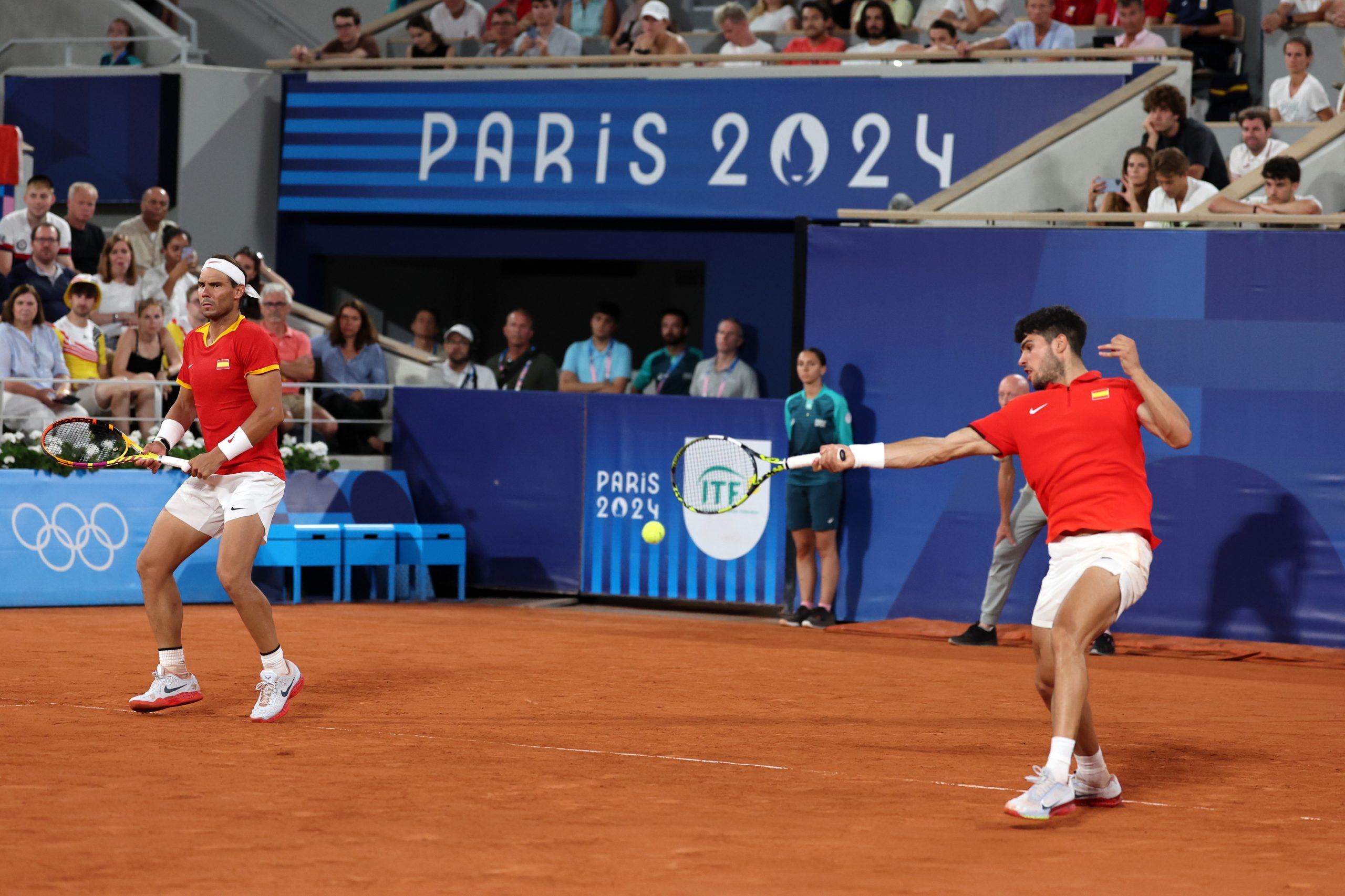 Nadal e Alcaraz eliminados na competição de pares