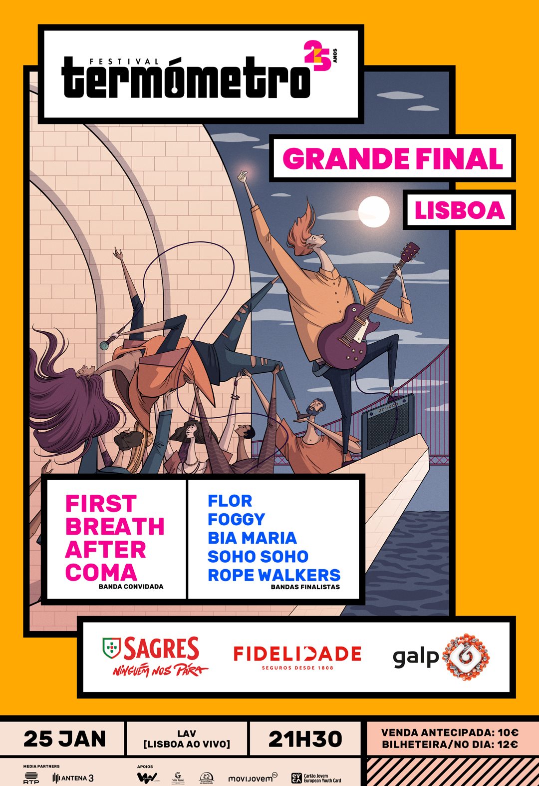Flor, Rope Walkers, Foggy, Bia Maria e Soho Soho disputam final do 25.º Termómetro