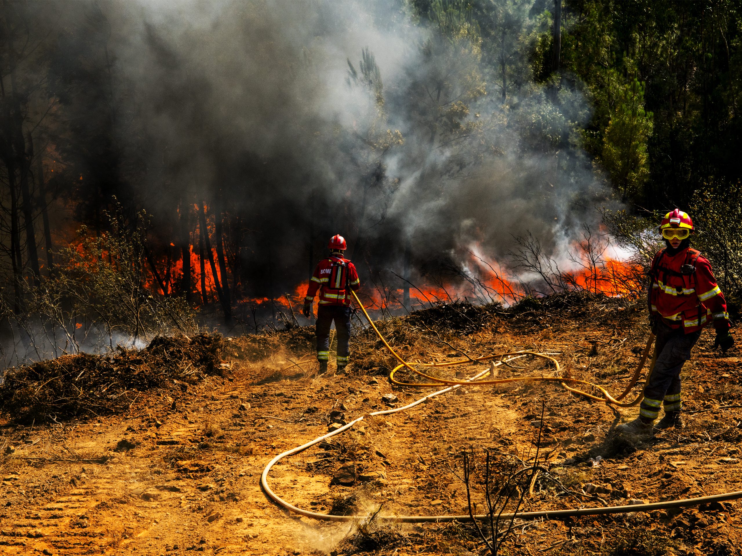 Cerca de 350 operacionais e dez meios aéreos combatem fogo em Tábua