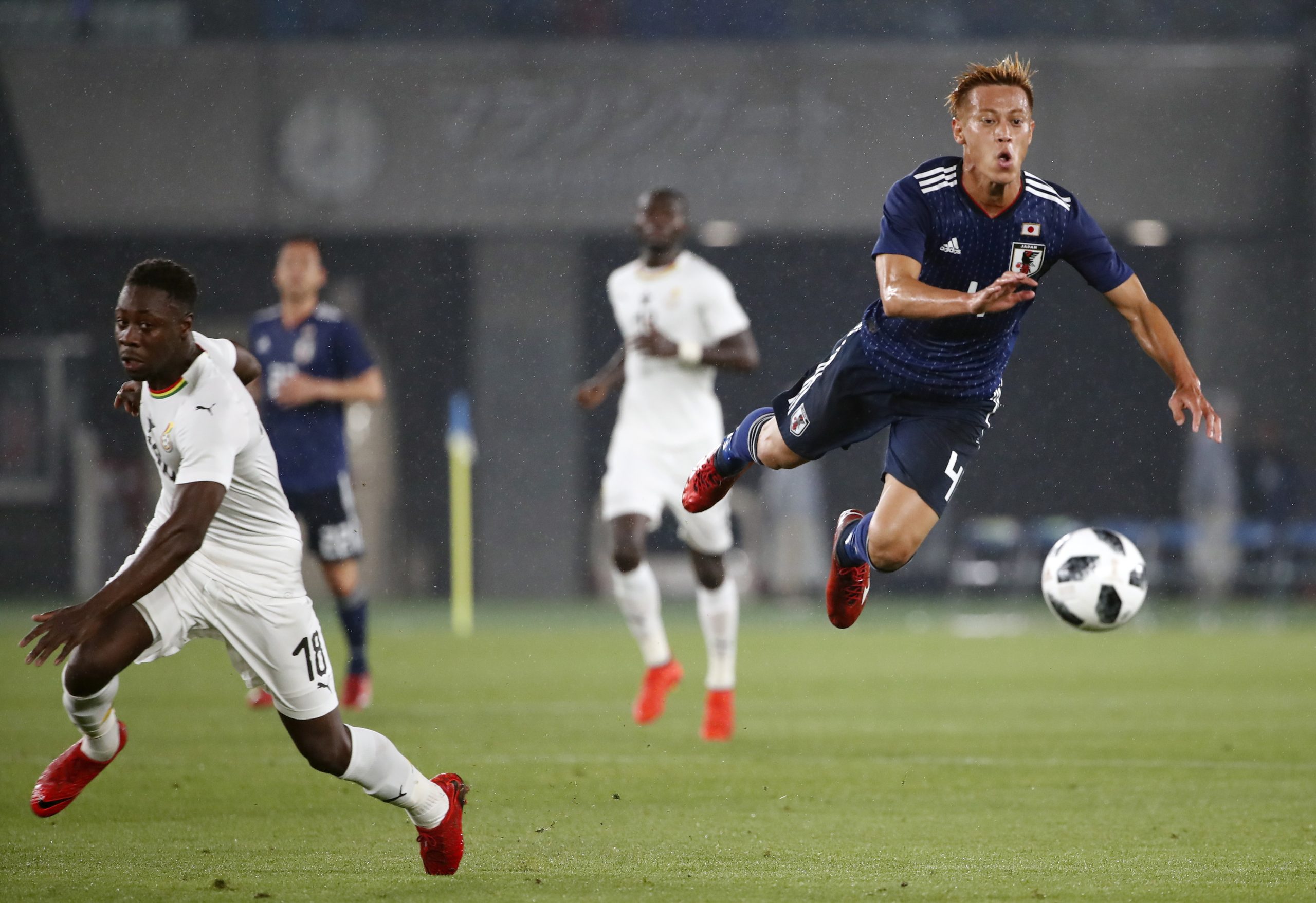 Japão perde frente ao Gana em particular de estreia do selecionador