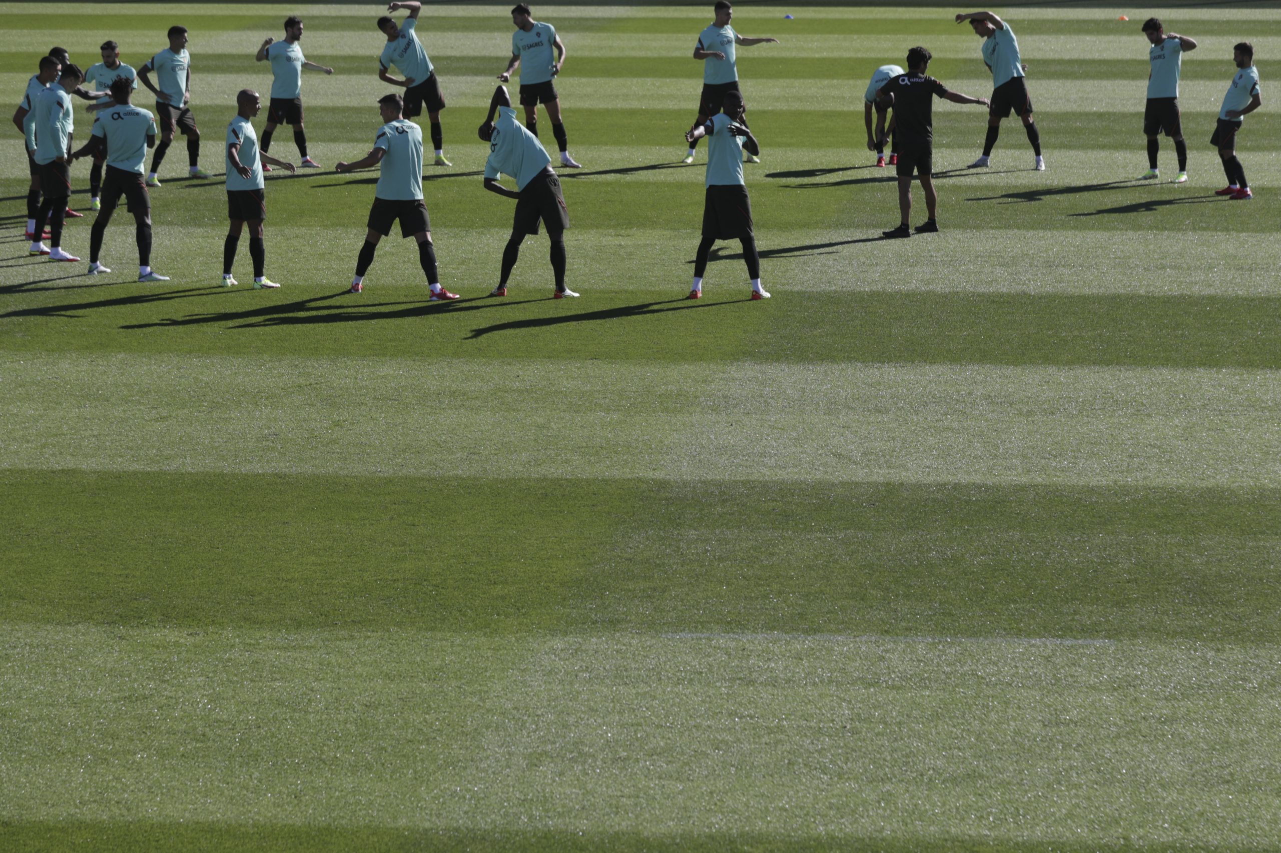 Portugal realiza último treino antes do particular com o Qatar