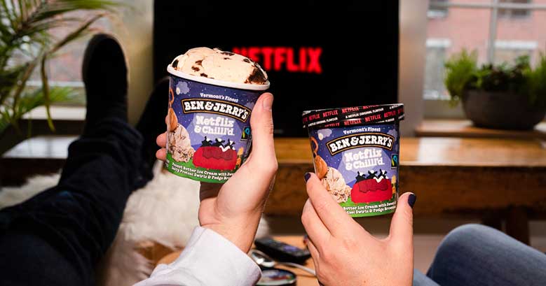 Netflix and Chill’d. O gelado da Ben & Jerry’s para acompanhar filmes e séries