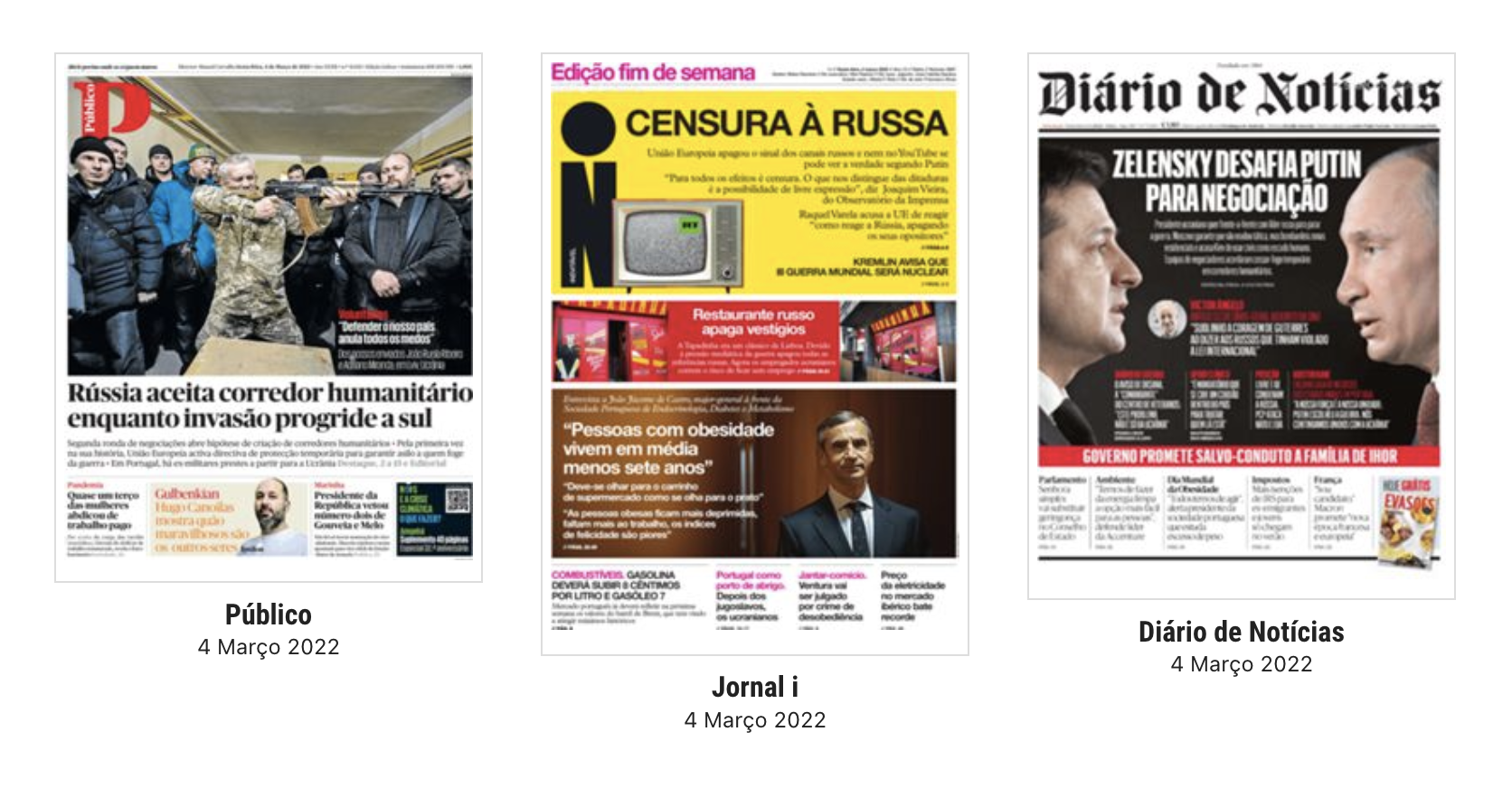 Revista de imprensa: Entre os que fogem da guerra e os que partem para a luta
