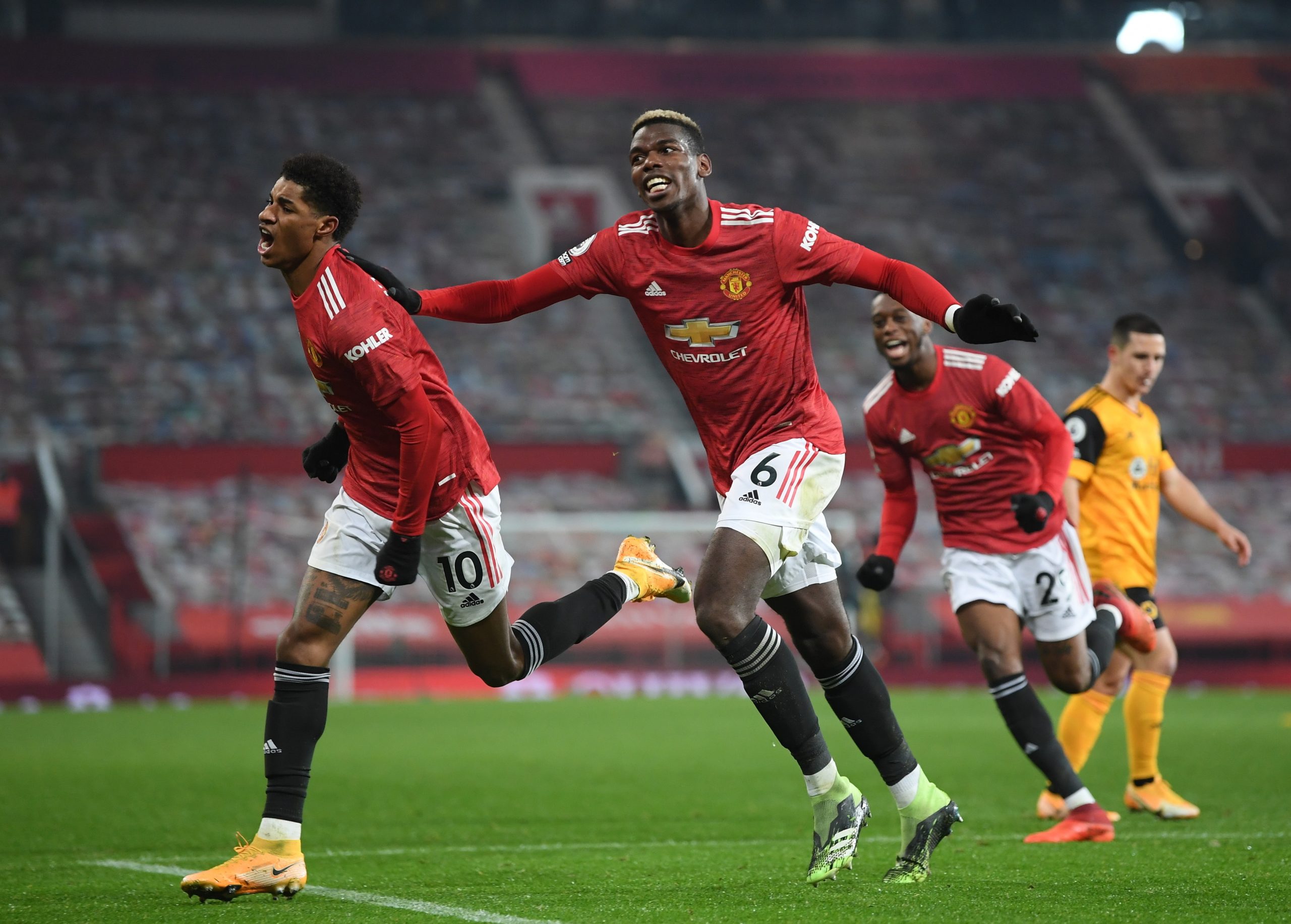 Golo aos 90+3 dá vitória ao Manchester United contra Wolverhampton