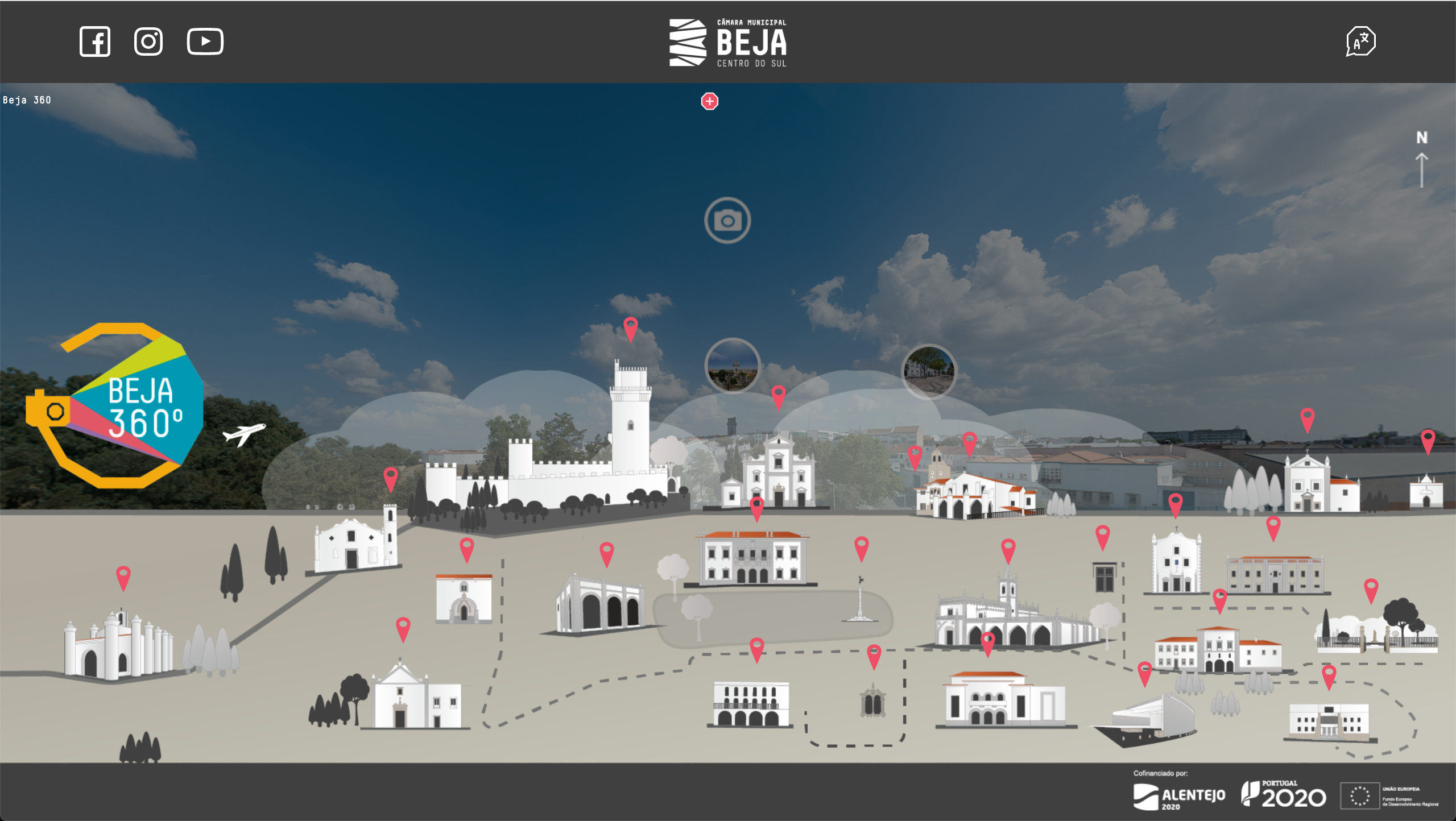 Beja 360, o novo mapa interativo que permite visitar virtualmente a cidade