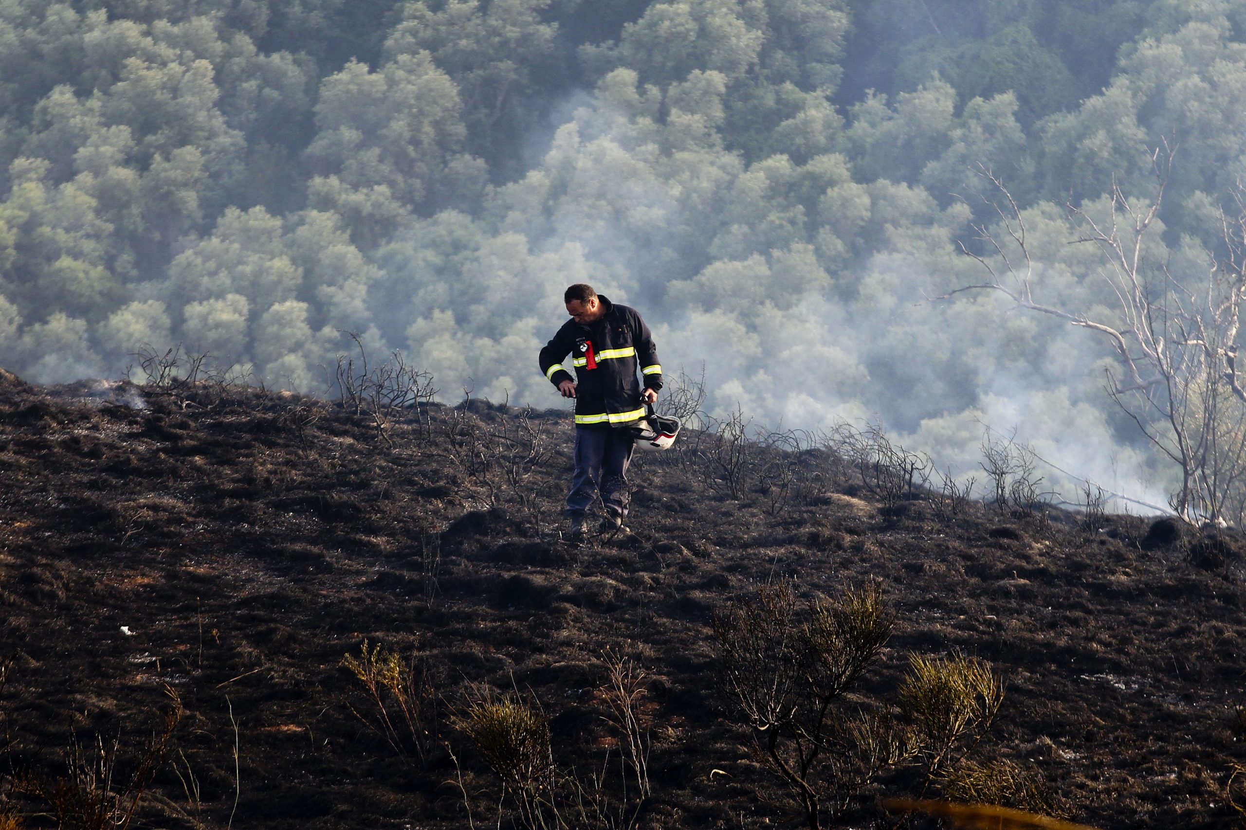 Fogo no campo militar de Santa Margarida em fase de conclusão
