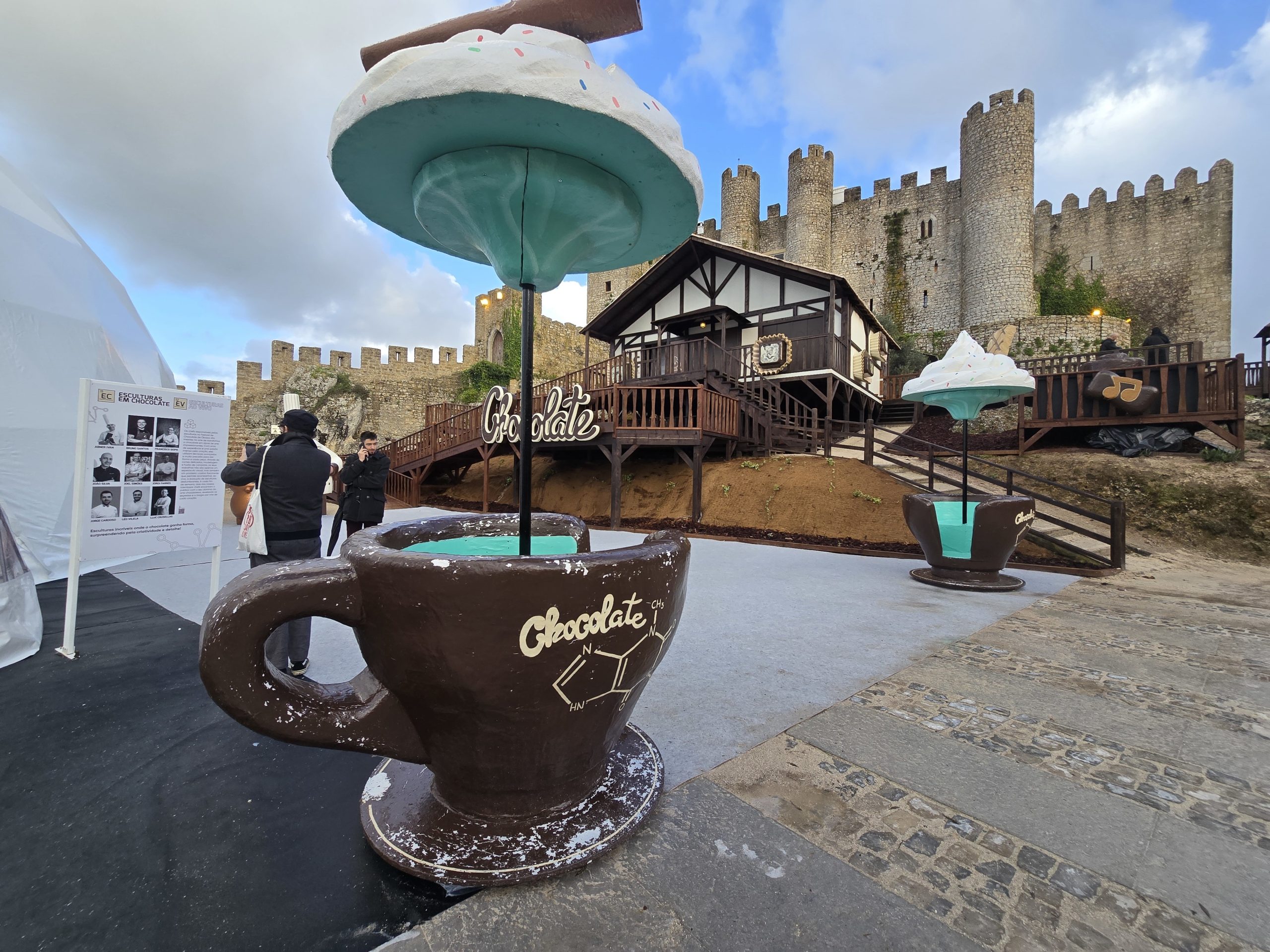 Abertura do Festival Internacional de Chocolate de Óbidos adiada devido ao mau tempo