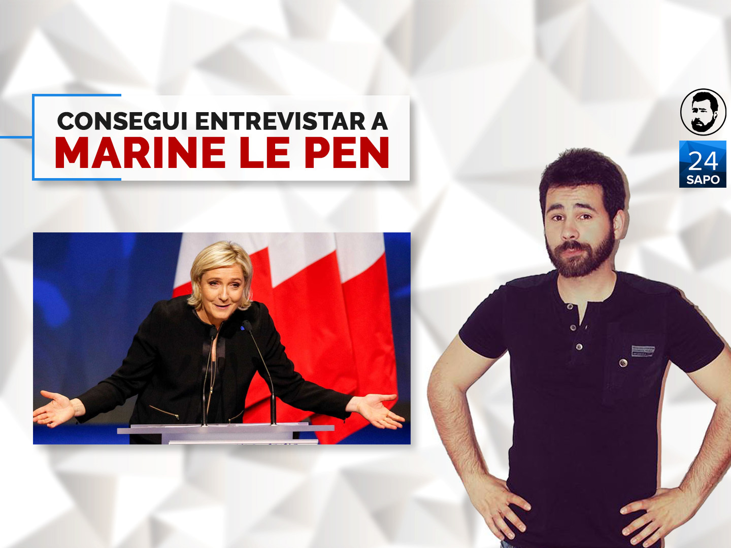 Entrevistei a Marine Le Pen