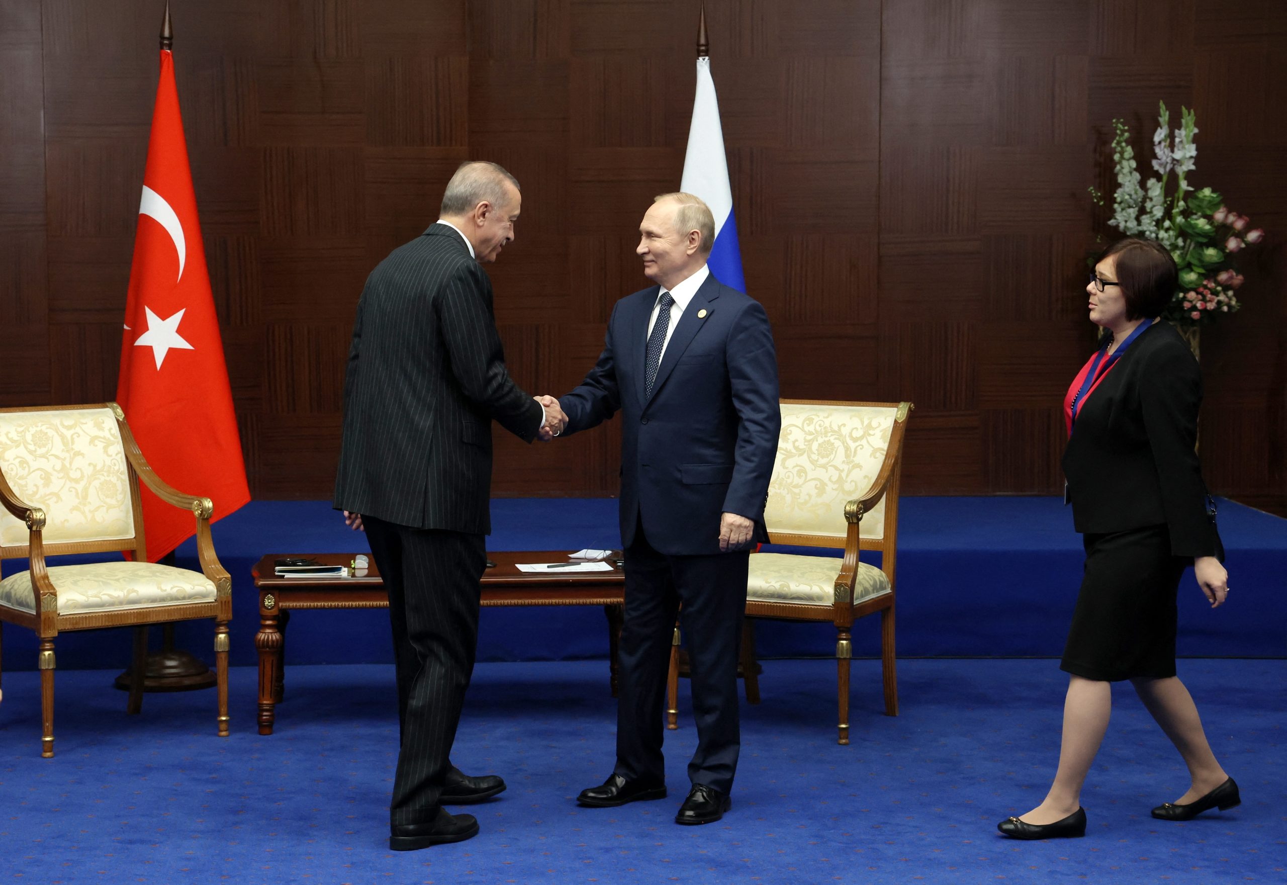 Putin diz a Erdogan que pretende criar um “centro de processamento de gás russo” na Turquia