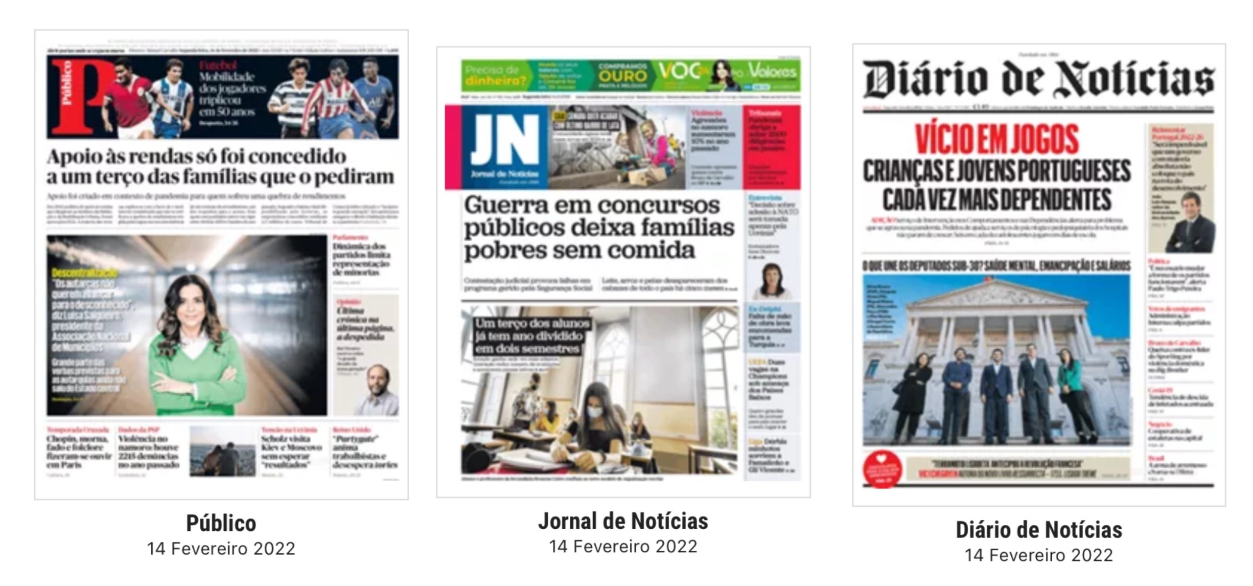 Revista de Imprensa: Apoio às rendas concedido a um terço das famílias que o pediram e o vício dos jogos em crianças e jovens portugueses