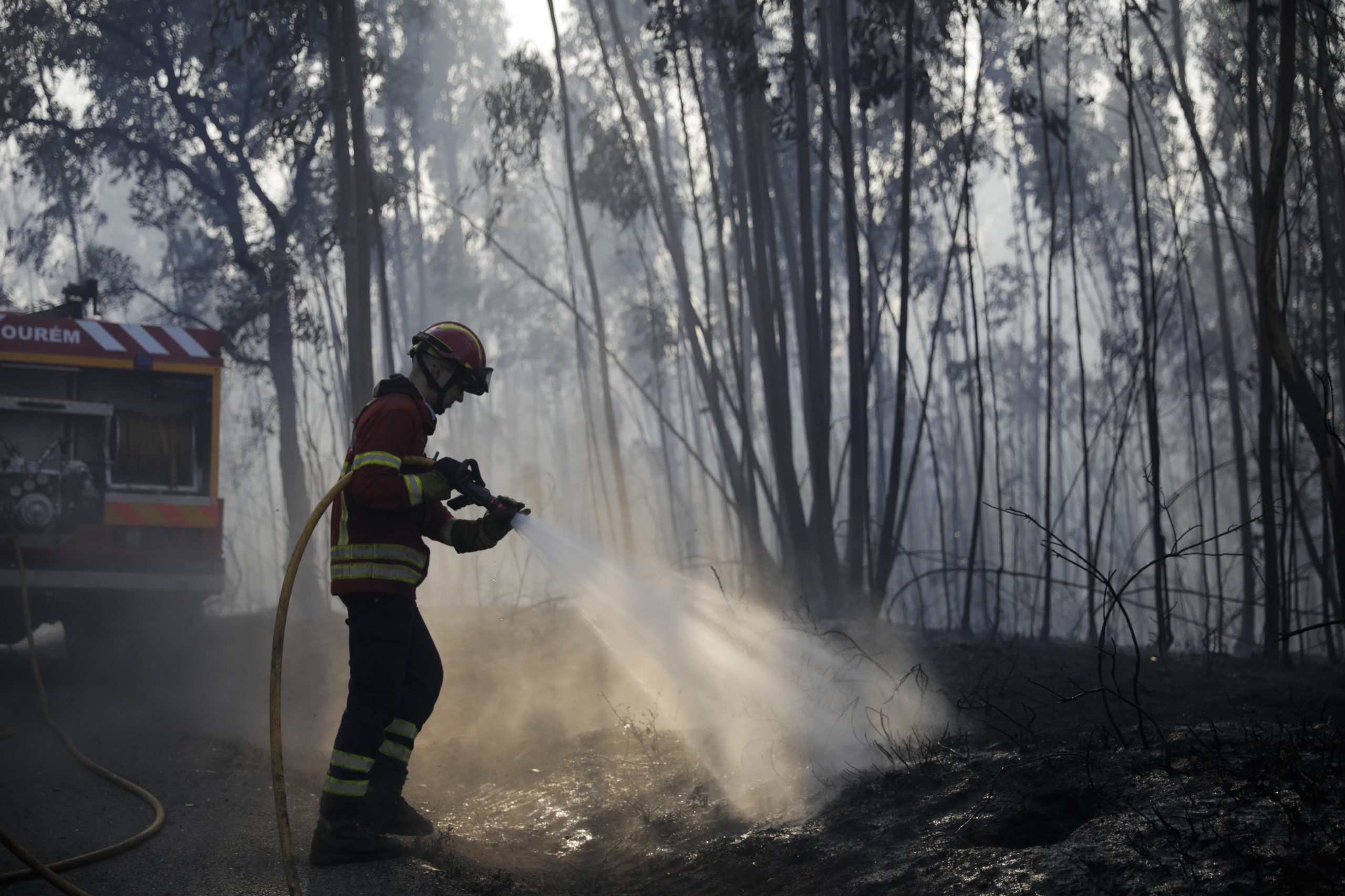 Há nove incêndios ativos no país. Caranguejeira, Leiria e Oliveira de Azeméis são os significativos