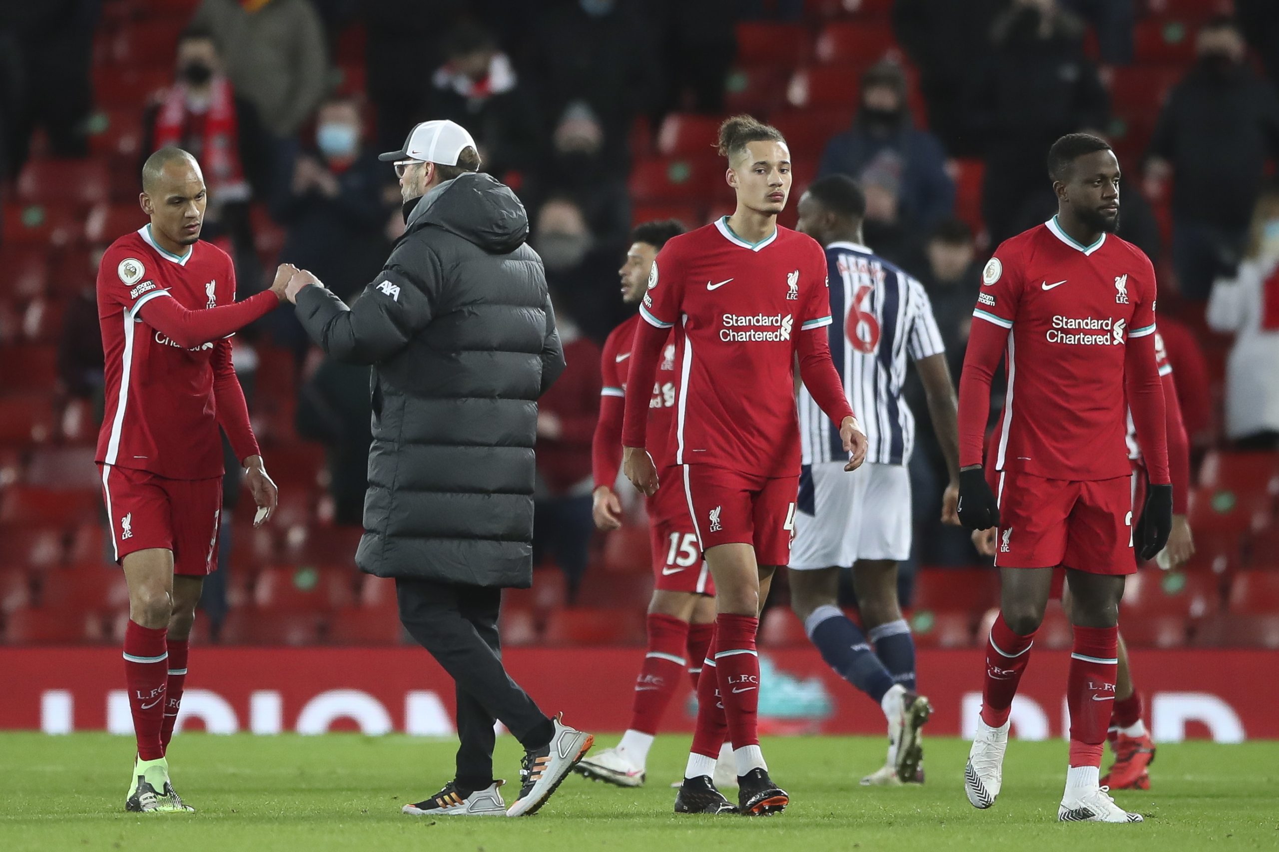 Liverpool surpreendido em casa empata com o aflito West Bromwich