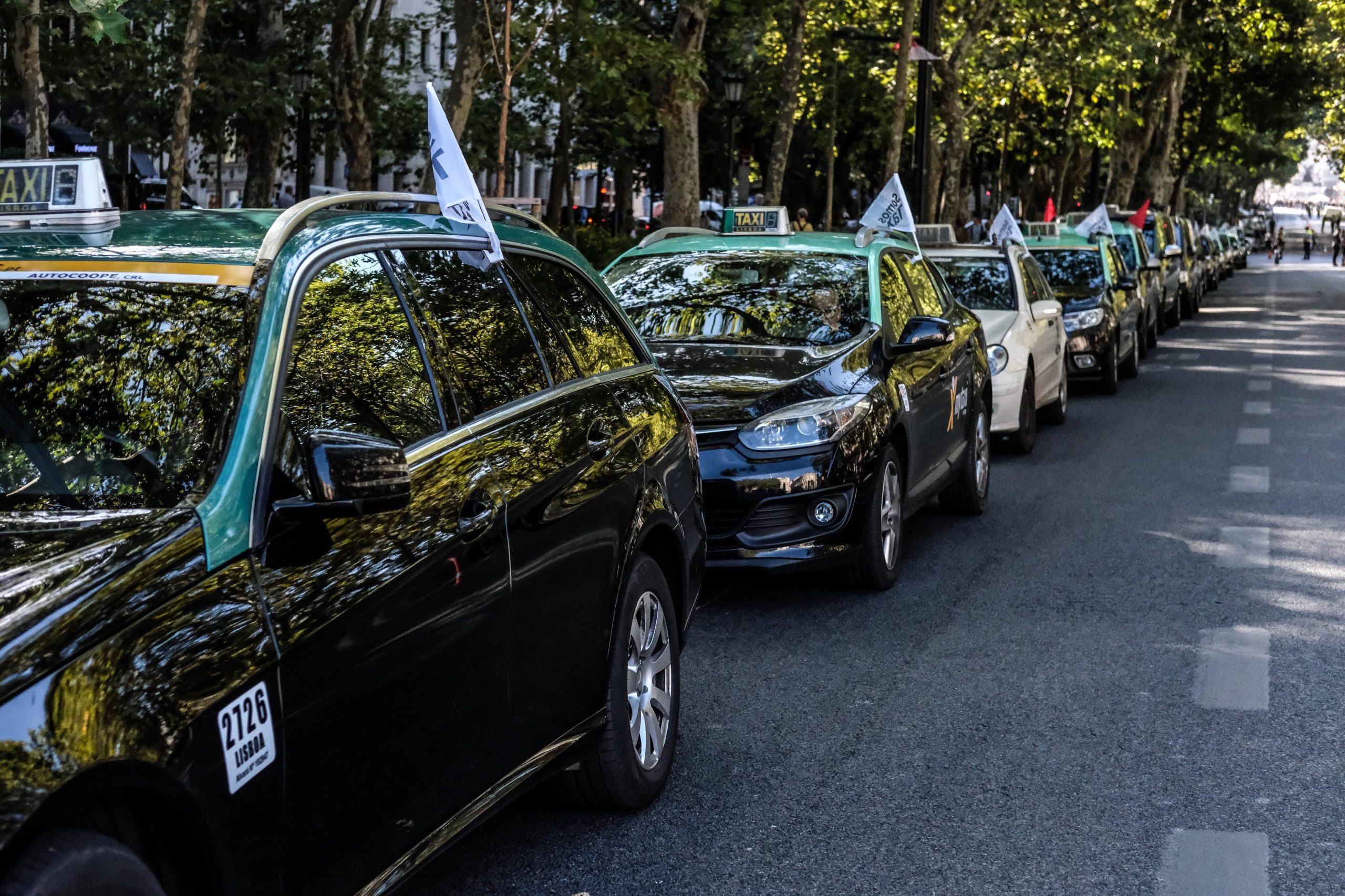 Táxis: Eixo central da Avenida da Liberdade já foi reaberto