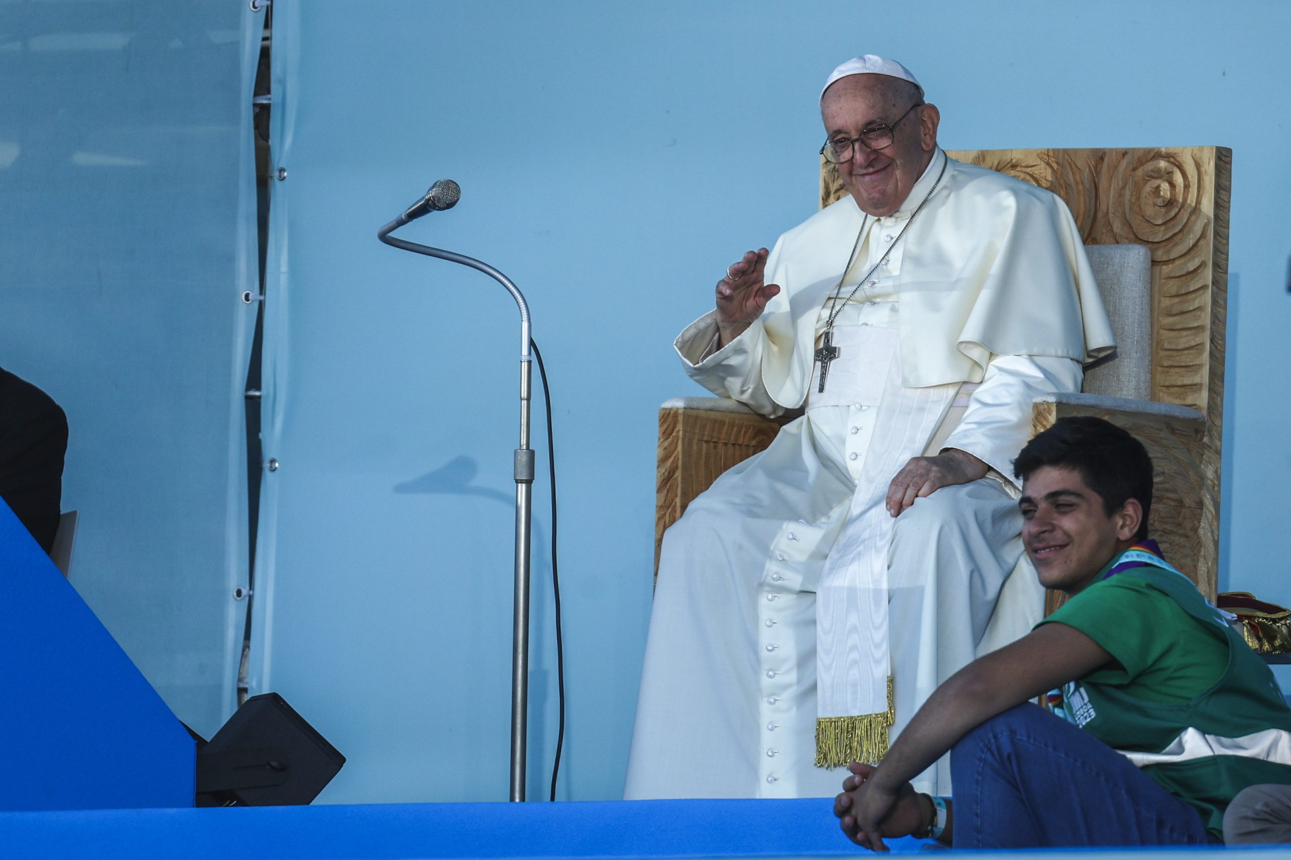 JMJ: Discurso mais curto e improvisado do Papa diz aos jovens para correrem “o risco de amar”