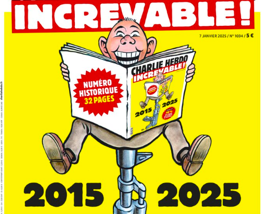 Nos 10 anos do atentado ao Charlie Hebdo, semanário satírico francês lança especial de 32 páginas com novos ‘cartoons’ sobre religião