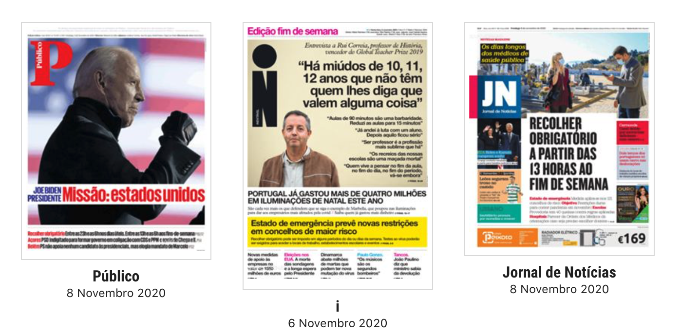 Revista de Imprensa: O novo presidente Joe Biden e o recolher obrigatório