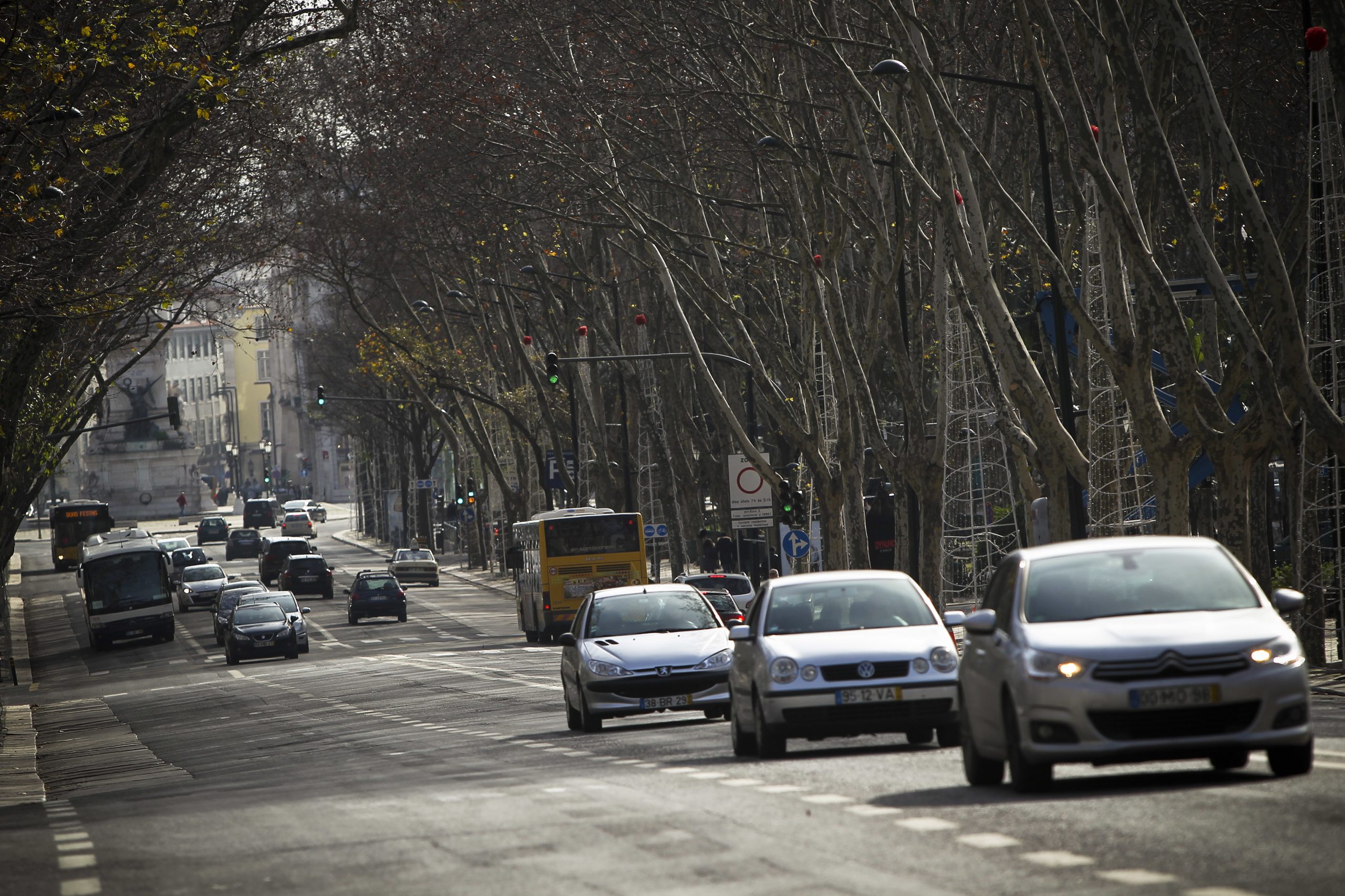 Emissões dispararam na avenida da Liberdade em Lisboa desde outubro