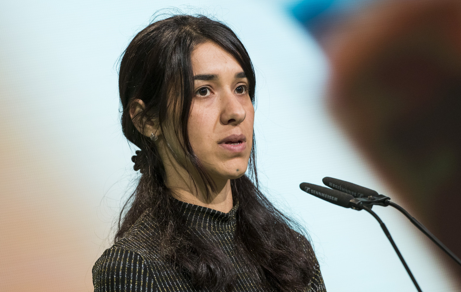 Nobel da Paz Nadia Murad insta comunidade internacional a juntar-se à sua luta