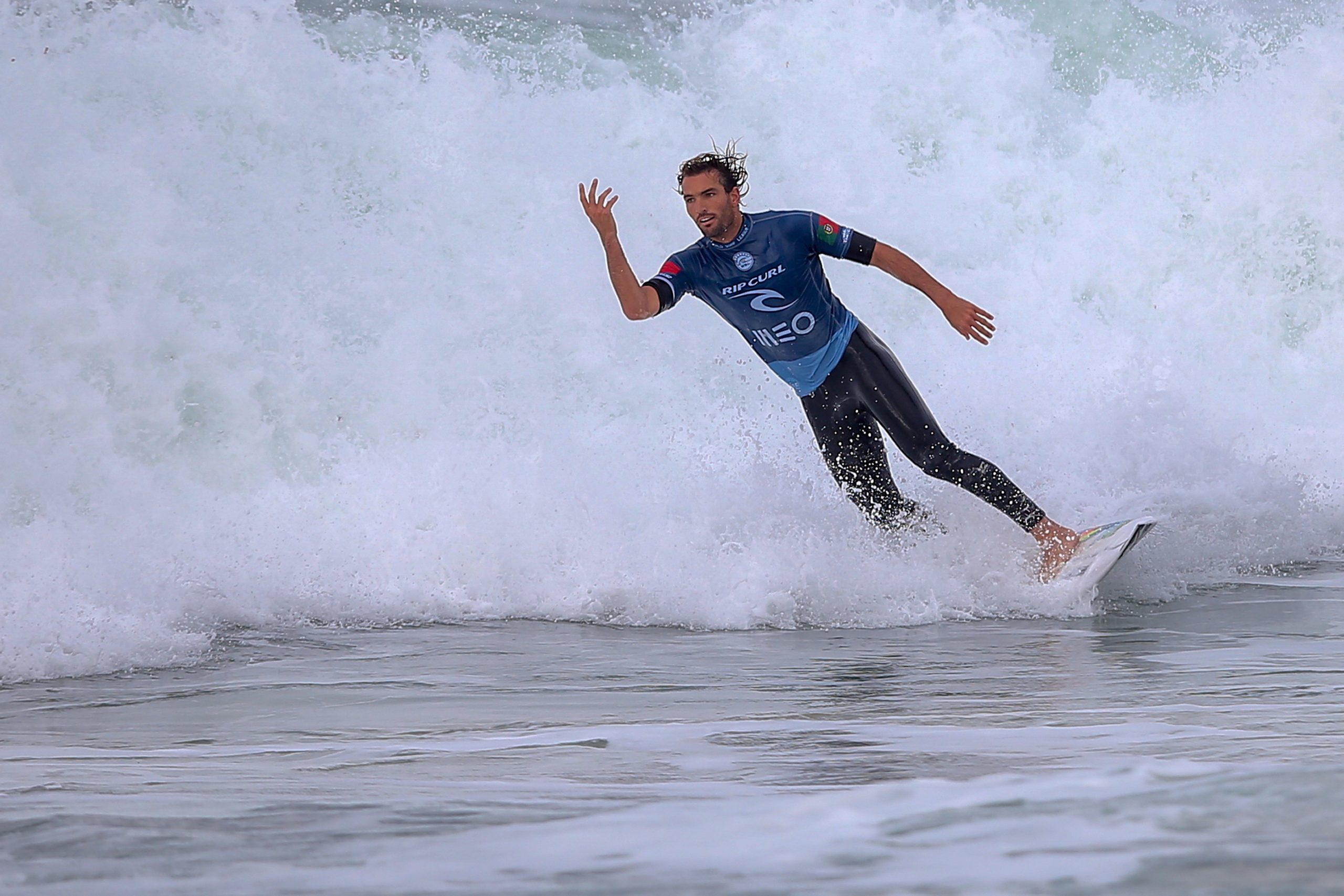 Surfista Frederico Morais na final do Pro Santa Cruz