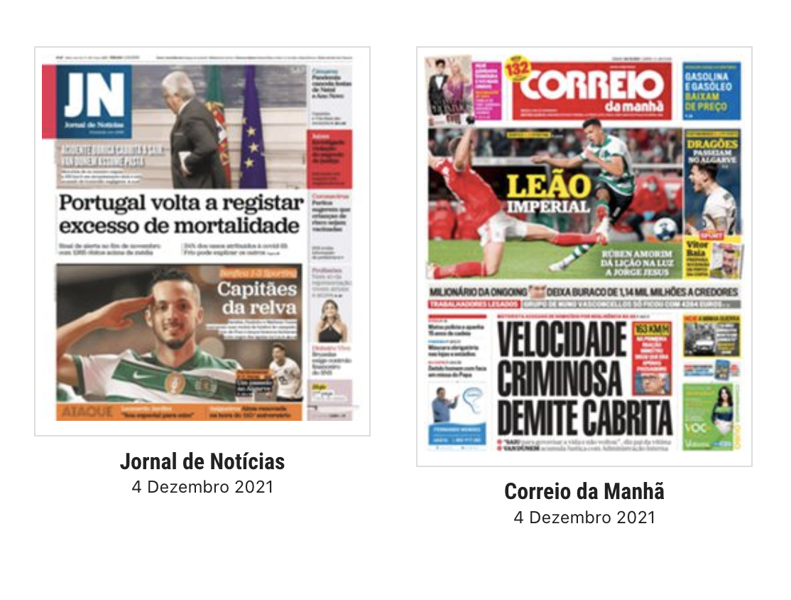 Revista de imprensa: Costa troca Cabrita por Van Dunem a menos de dois meses das eleições