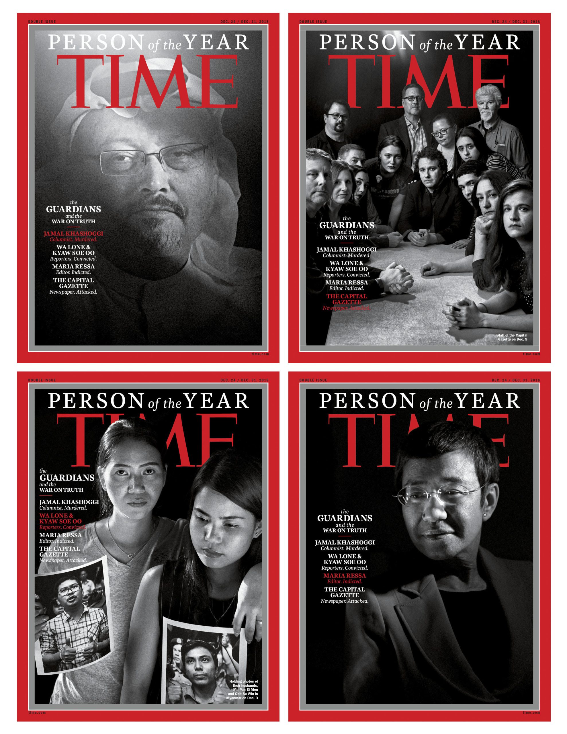 Khashoggi e outros jornalistas foram escolhidos como Personalidade do Ano 2018 pela revista ‘Time’