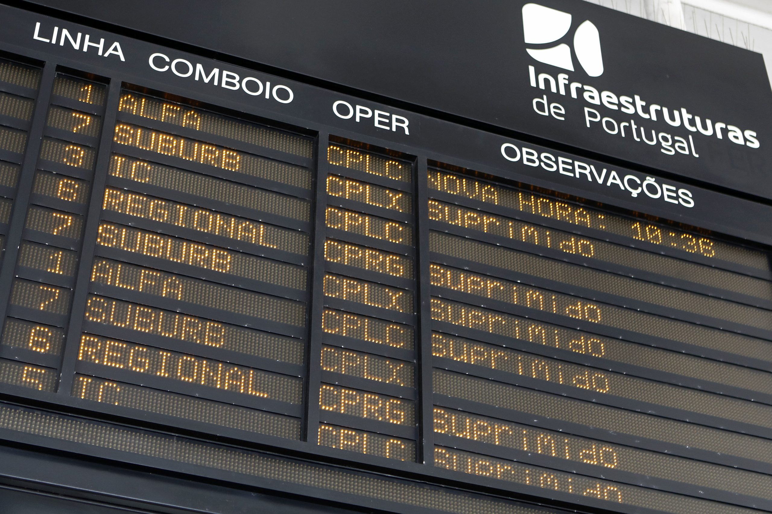 Greve dos ferroviários na sexta-feira sem serviços mínimos