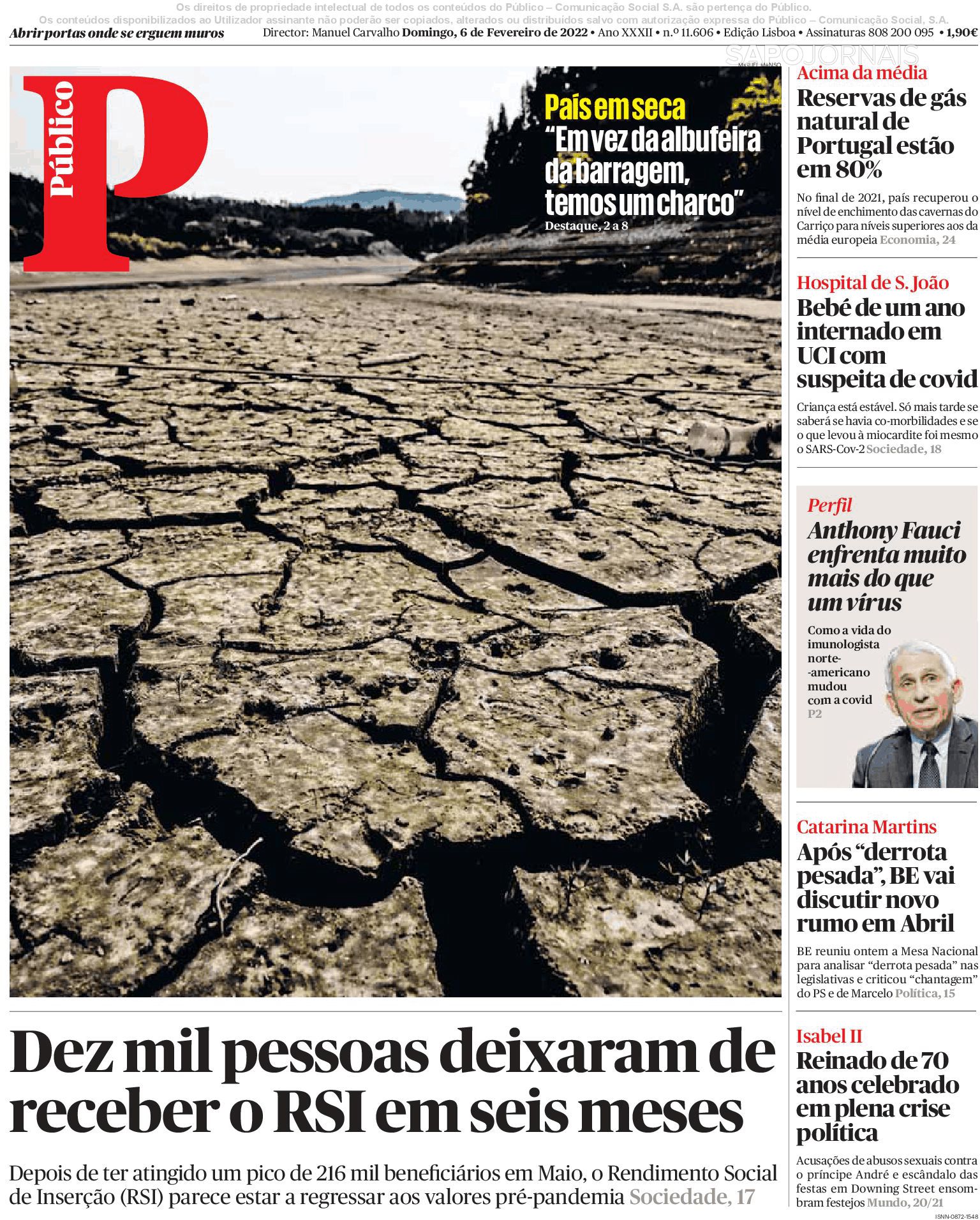 Revista de imprensa: A seca em Portugal e o jubileu no meio da crise política britânica