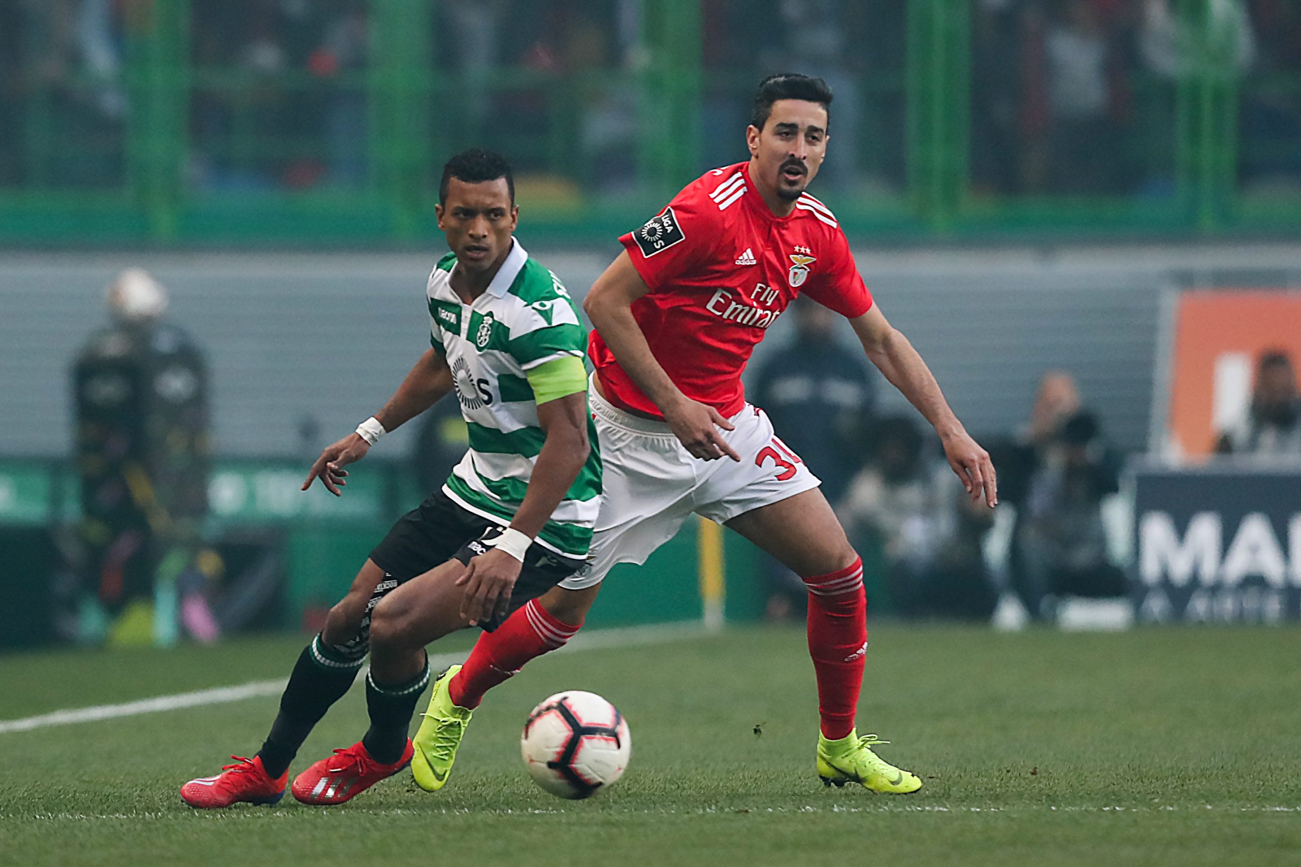 Nani falha primeiro treino do Sporting para o dérbi com o Benfica devido a lesão