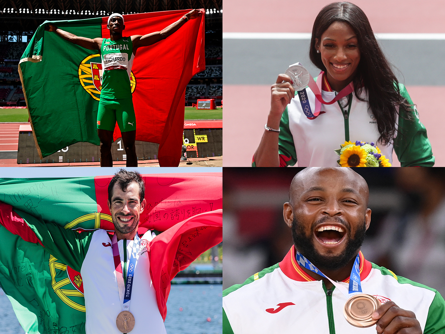 Ouro, prata e dois bronzes. O melhor resultado luso de sempre nos Jogos