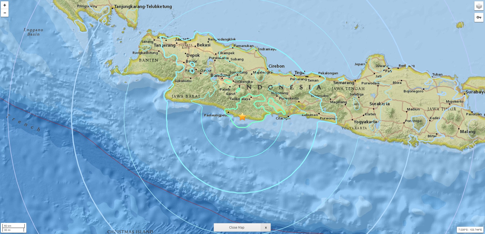 Sismo de magnitude 6,5 na escala de Richter atinge a Indonésia e faz dois mortor