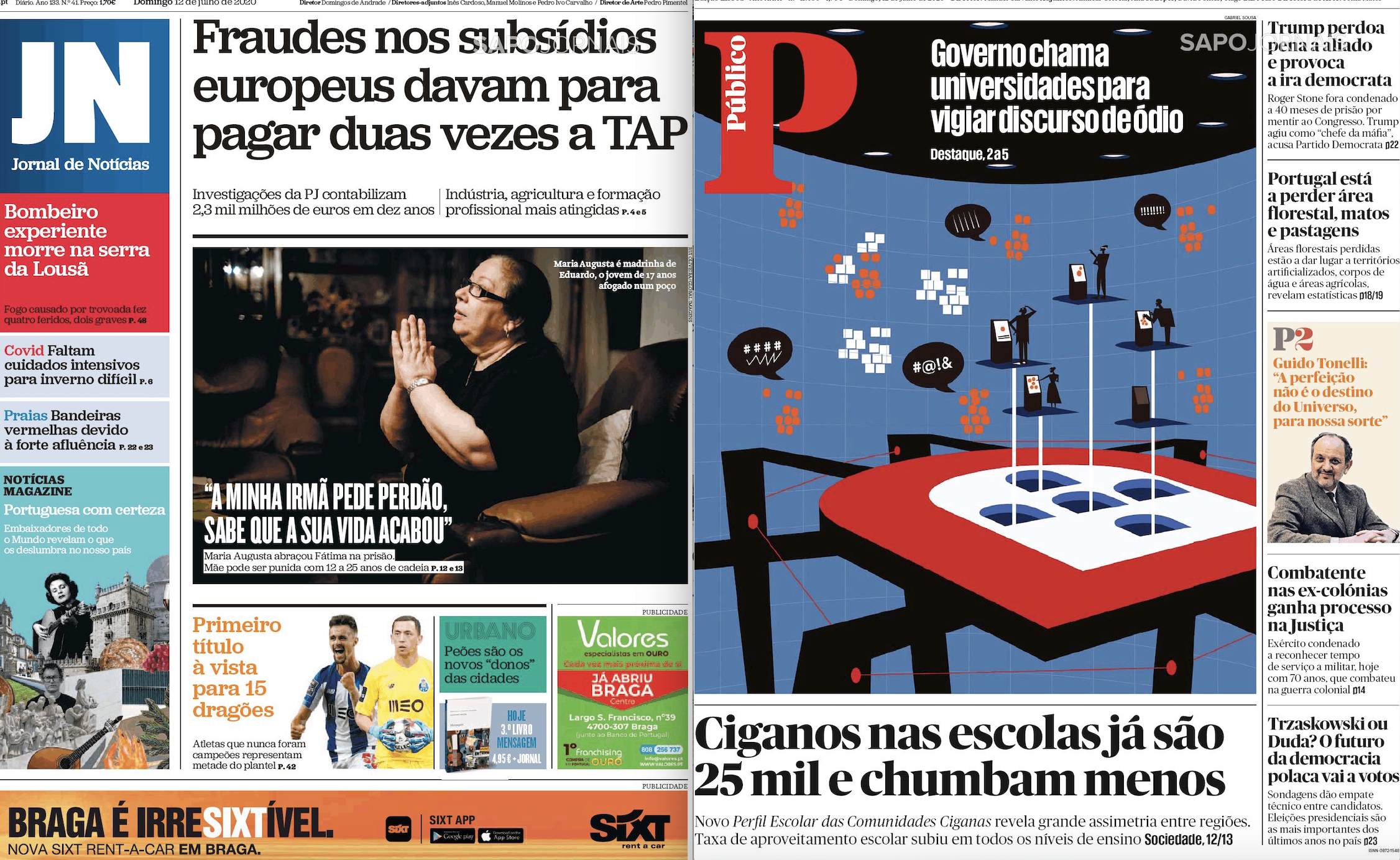 Revista de Imprensa: Fraude nos subsídios europeus e Governo chama universidades para vigiar discurso de ódio