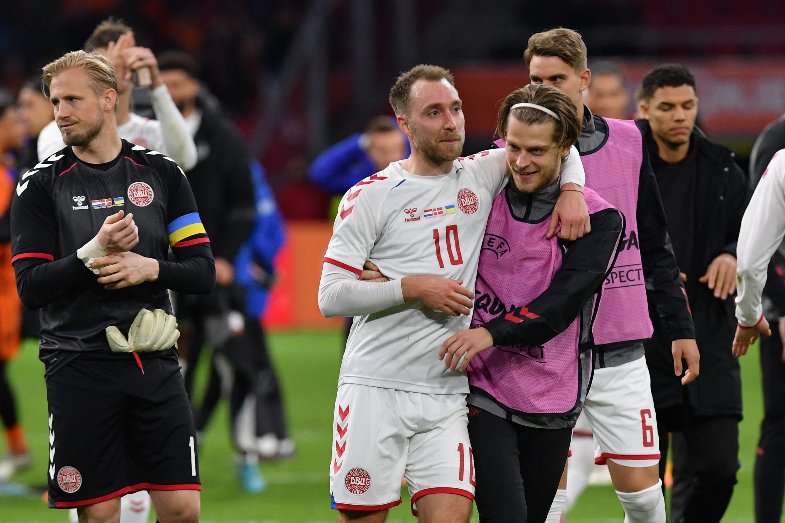 O regresso de Christian Eriksen. Bastaram dois minutos para fazer o primeiro golo pela Dinamarca