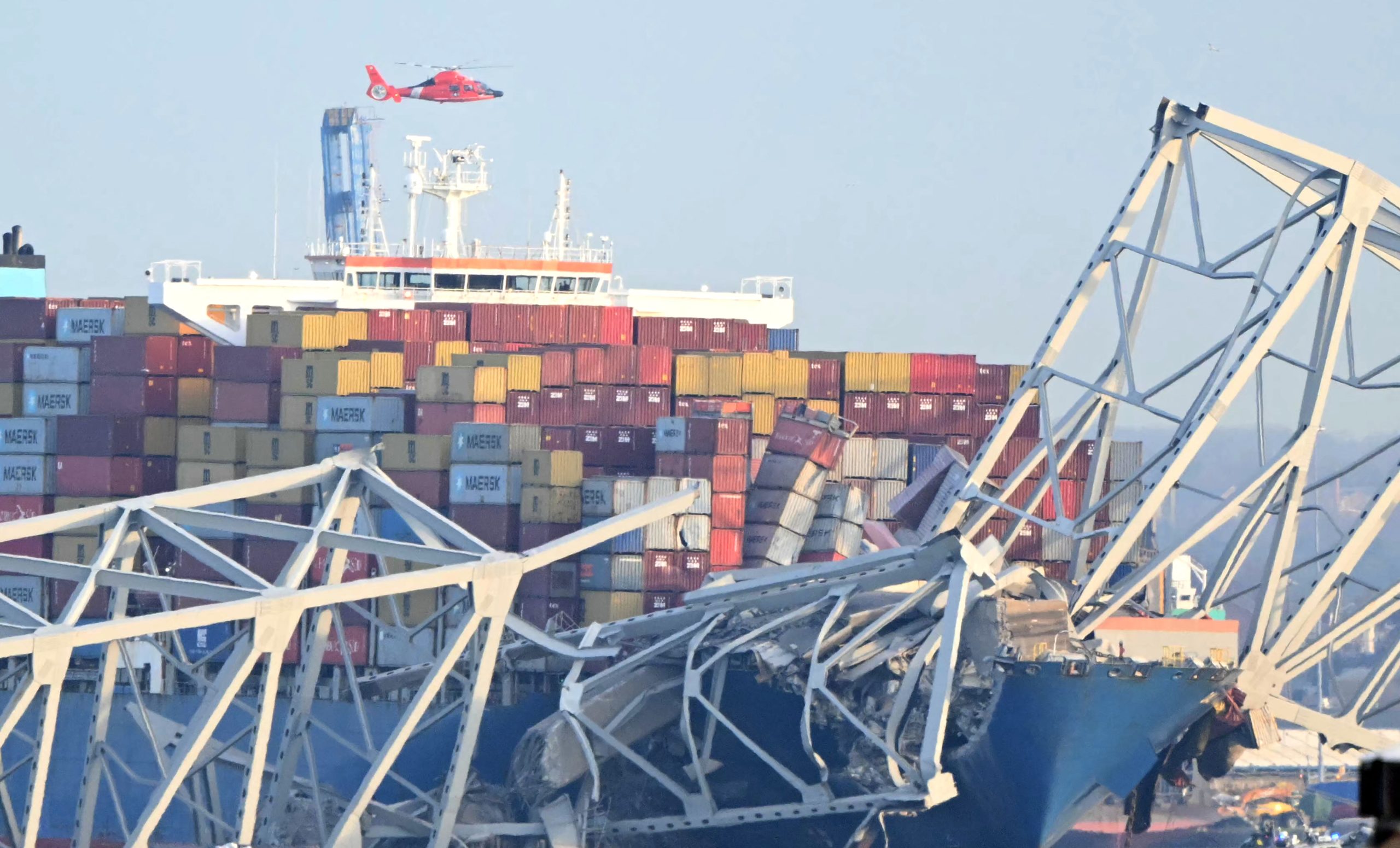Navio que fez cair ponte em Baltimore avisou que estava com problema elétrico