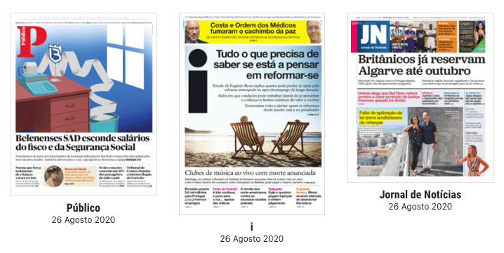 Revista de Imprensa: Desporto em risco de colapso e os britânicos já reservam Algarve até outubro