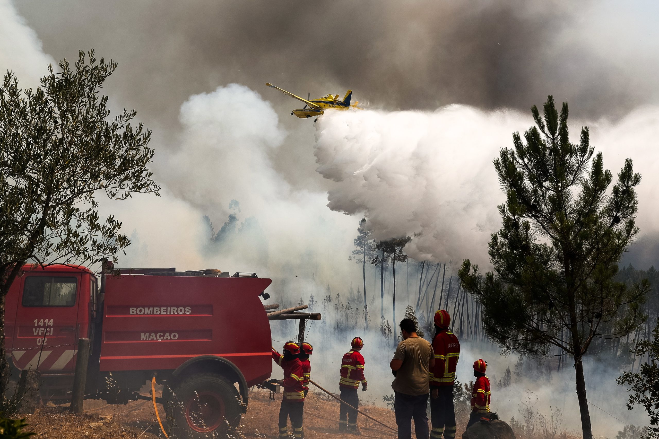 Incêndios. Evacuada praia fluvial de Cardigos, em Mação