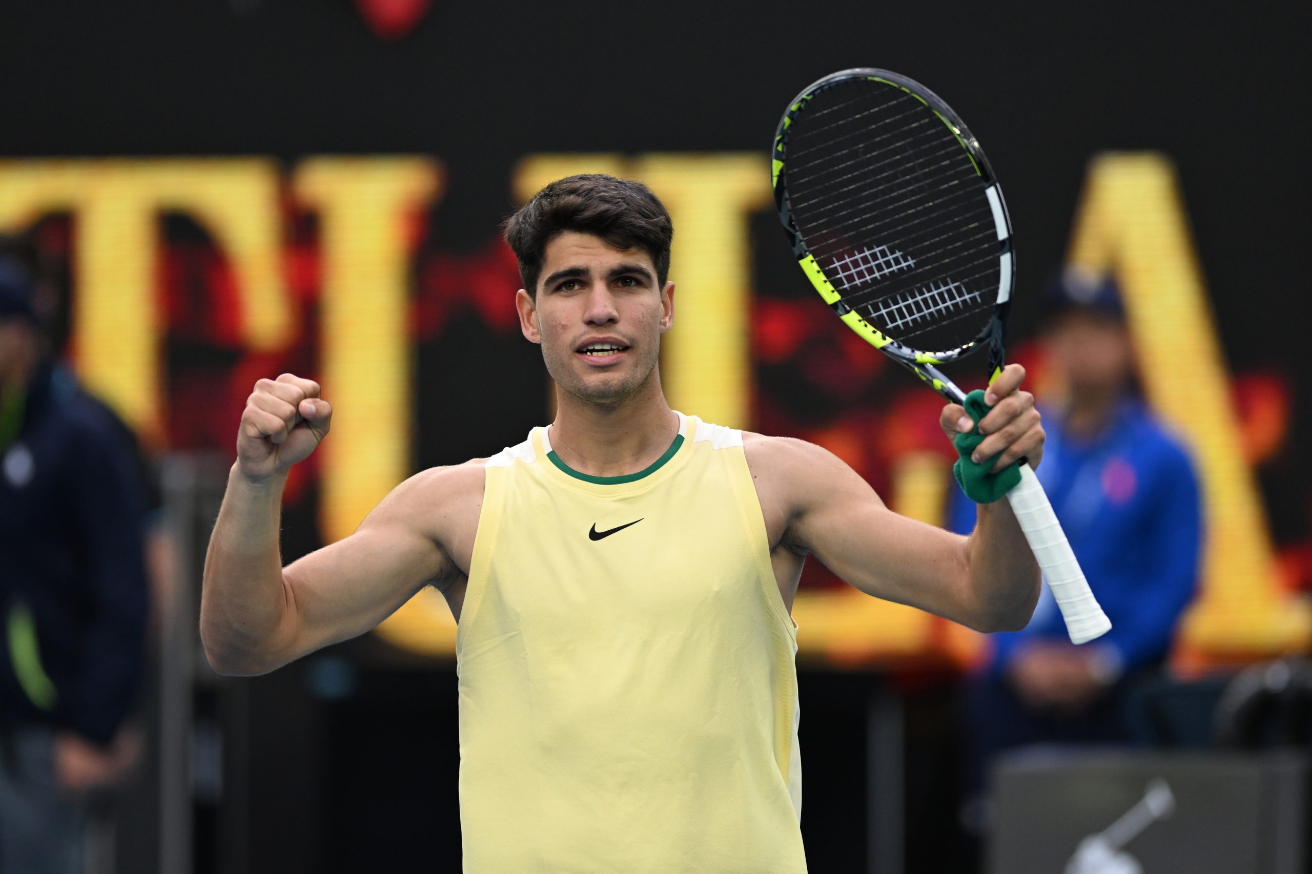 Alcaraz bate Lorenzo Sonego em quatro ‘sets’ no Open da Austrália