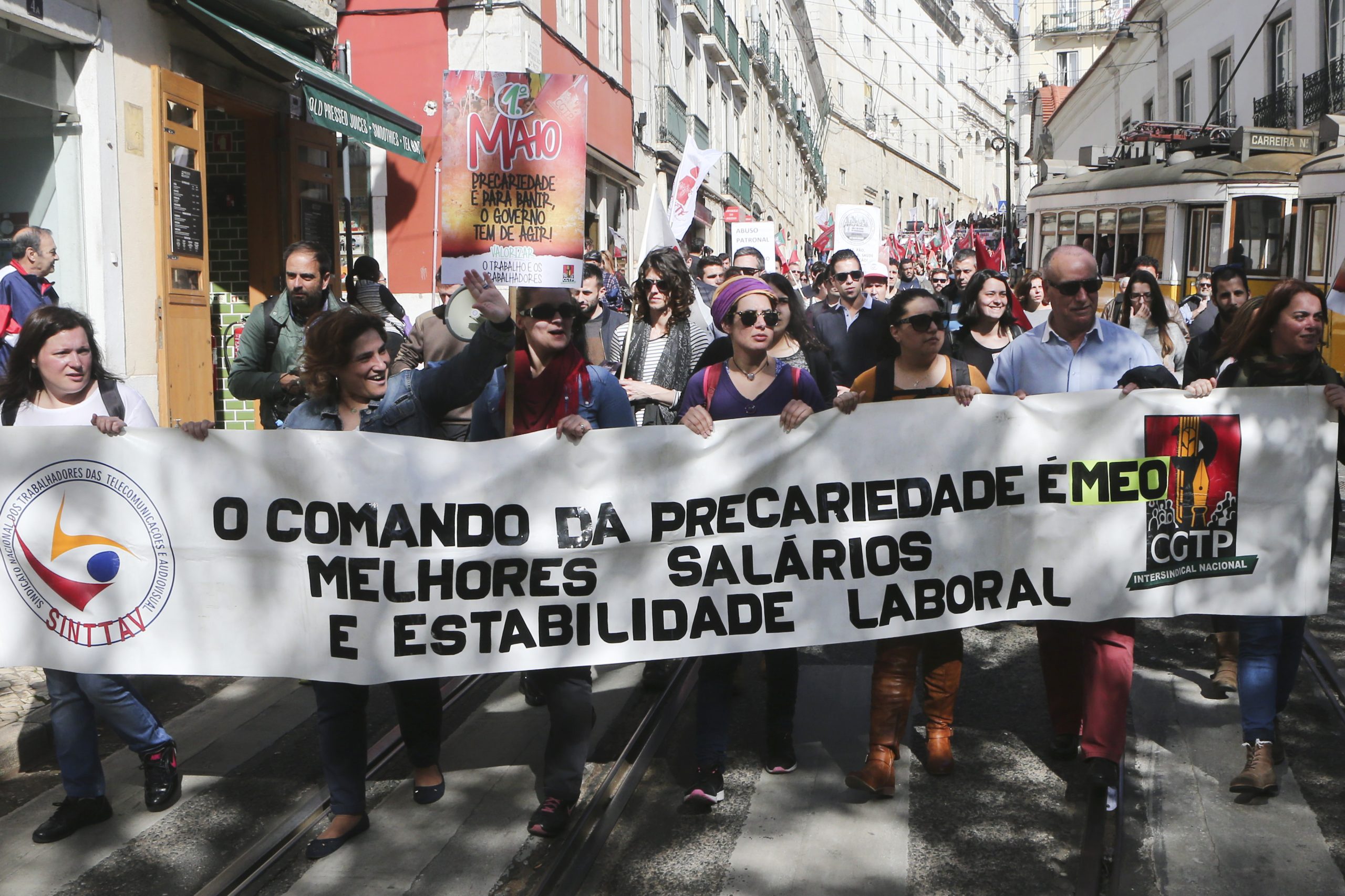CGTP manifesta-se hoje para exigir melhores salários e mudança nas leis laborais