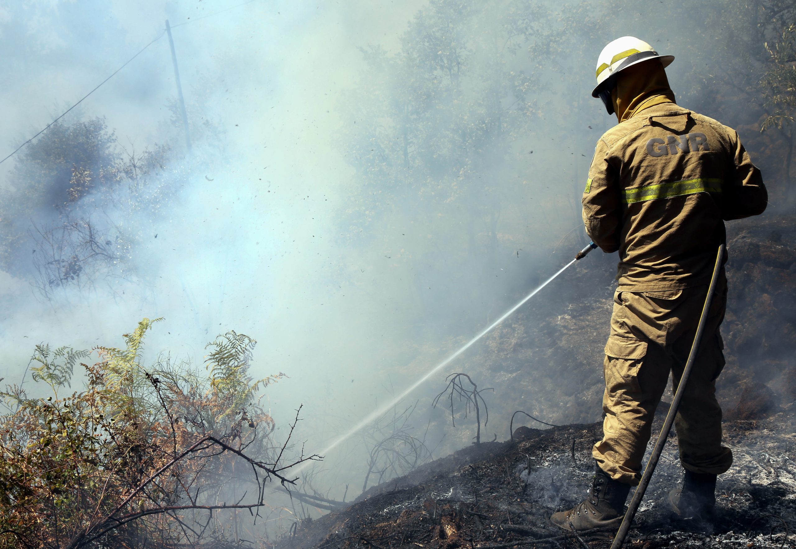Cinco militares da GNR sofrem queimaduras a combater incêndio em Cabeceiras de Basto