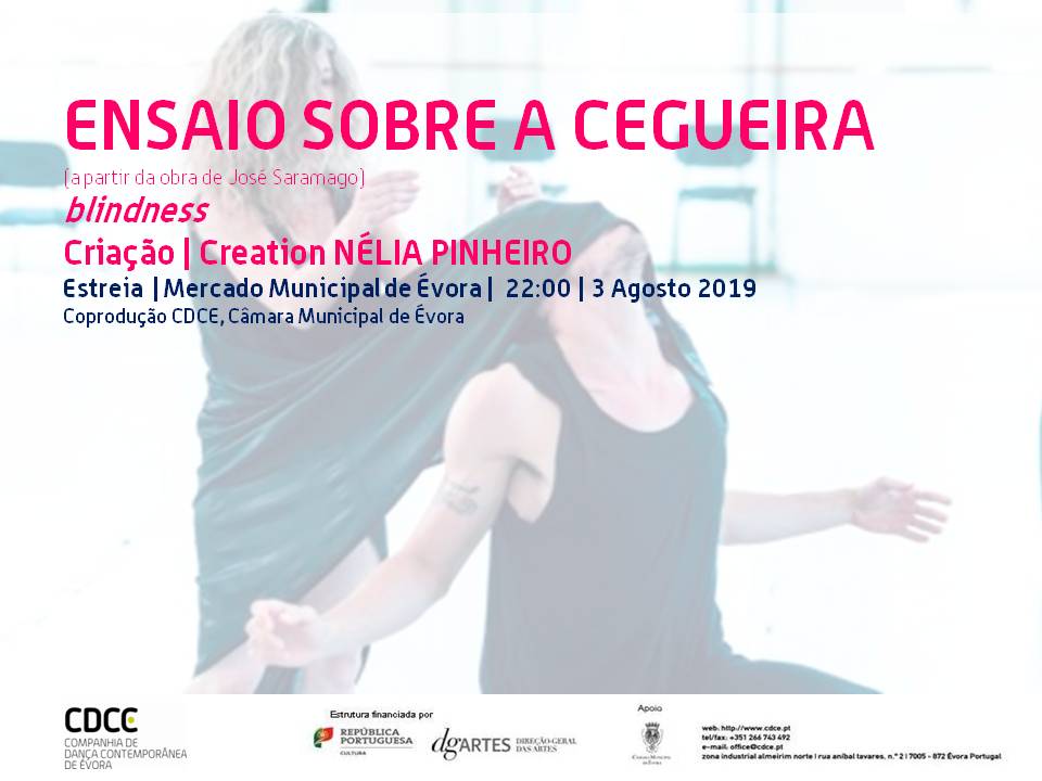 Companhia de Dança de Évora estreia “Ensaio sobre a Cegueira”