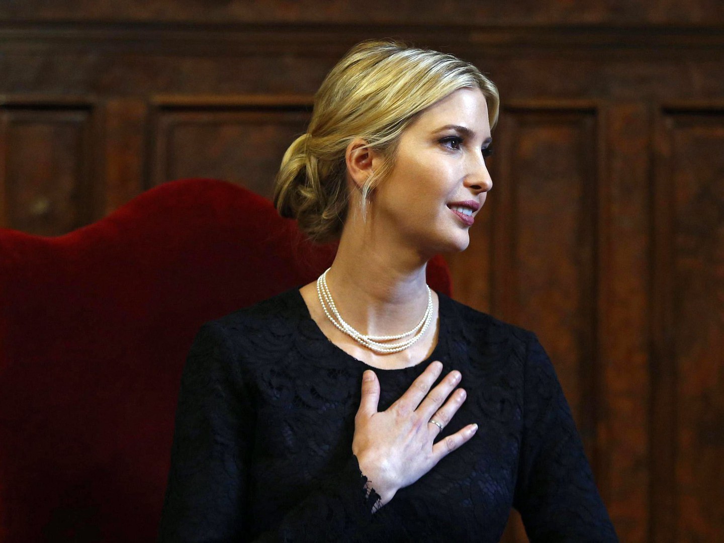 Ivanka Trump quebra o gelo