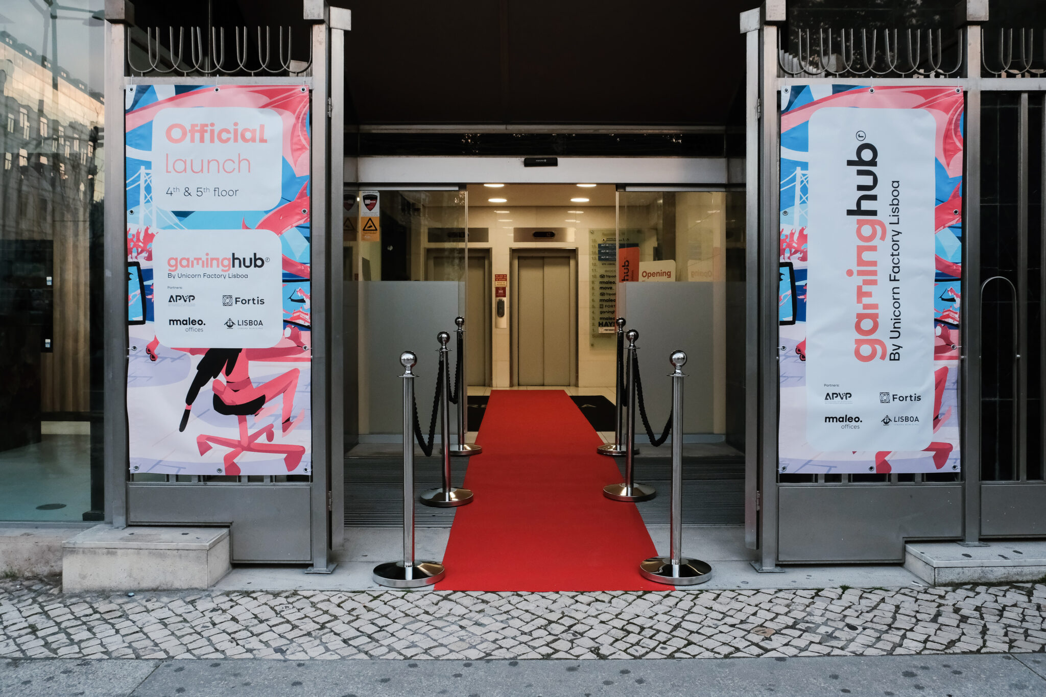 Entrada do Gaming Hub, Lisboa.